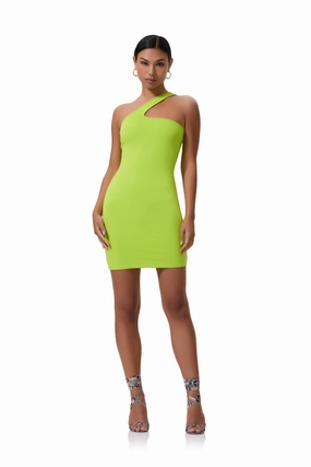 Holland Mini Dress - Lime Punch