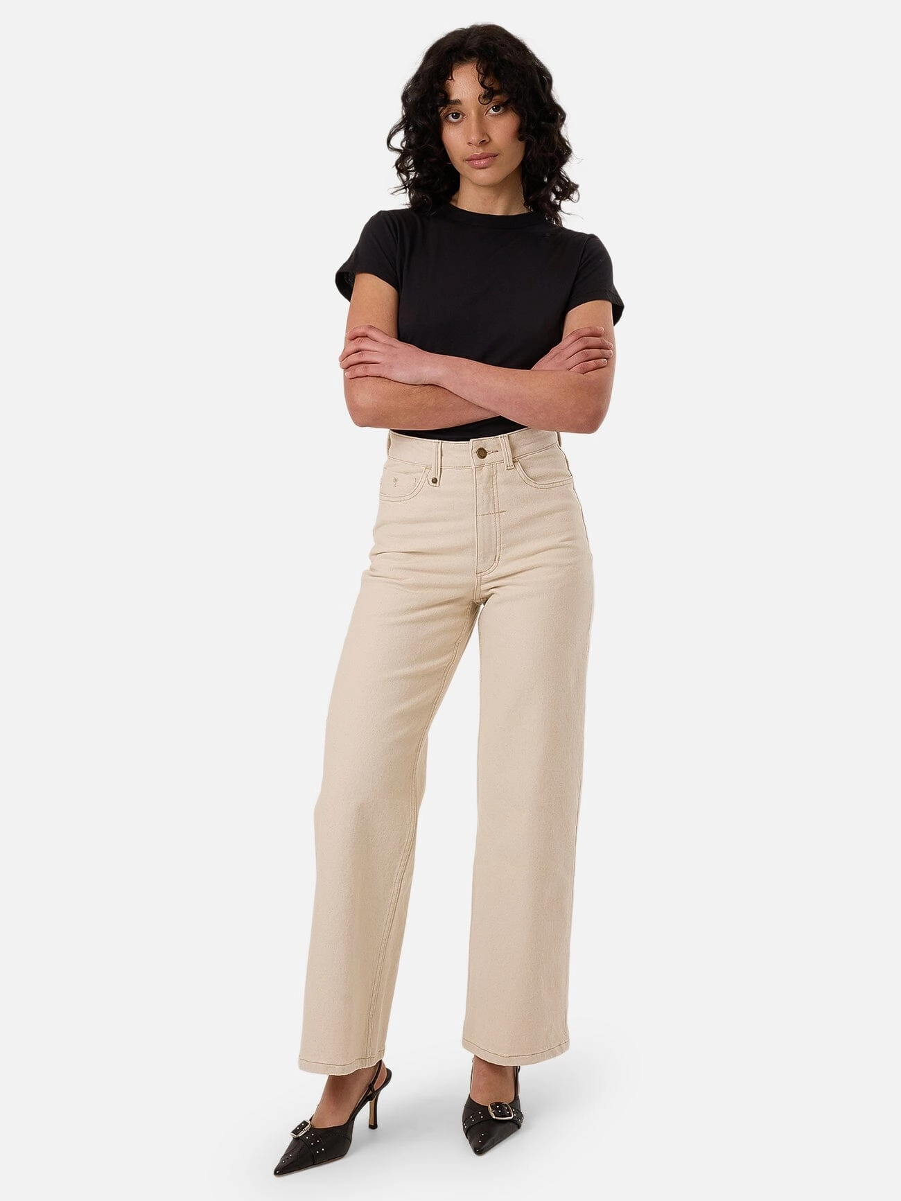 Holly Stretch Jean - Ecru