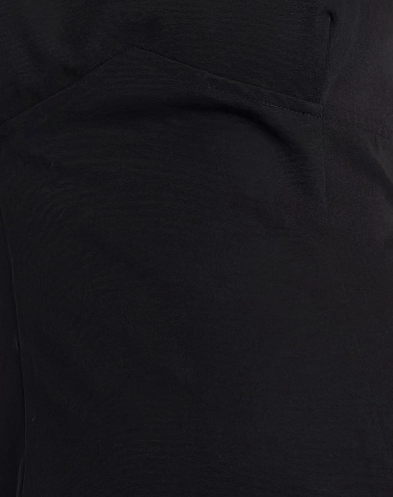 Irinel Bow Back Mini Dress in Black