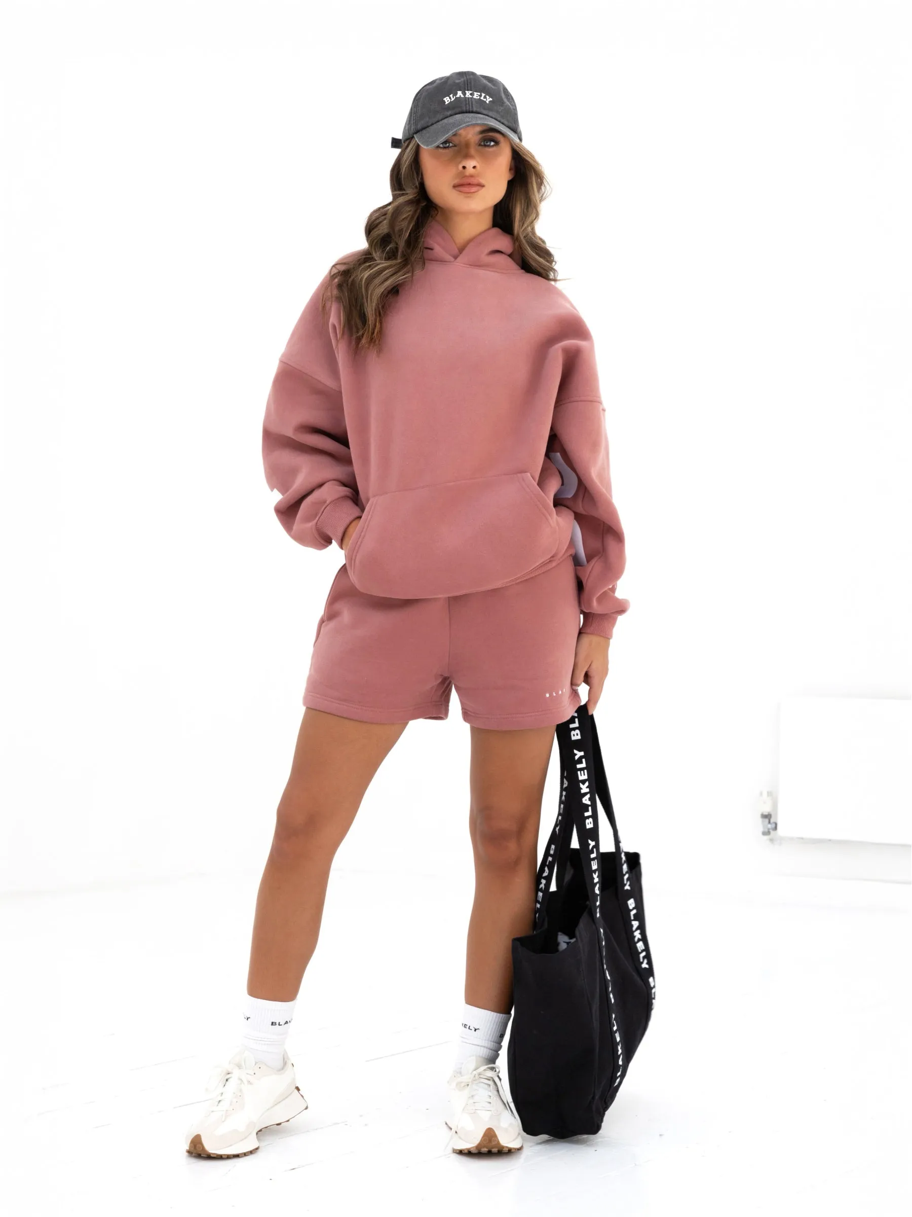 Isabel Jogger Shorts - Blush Brown