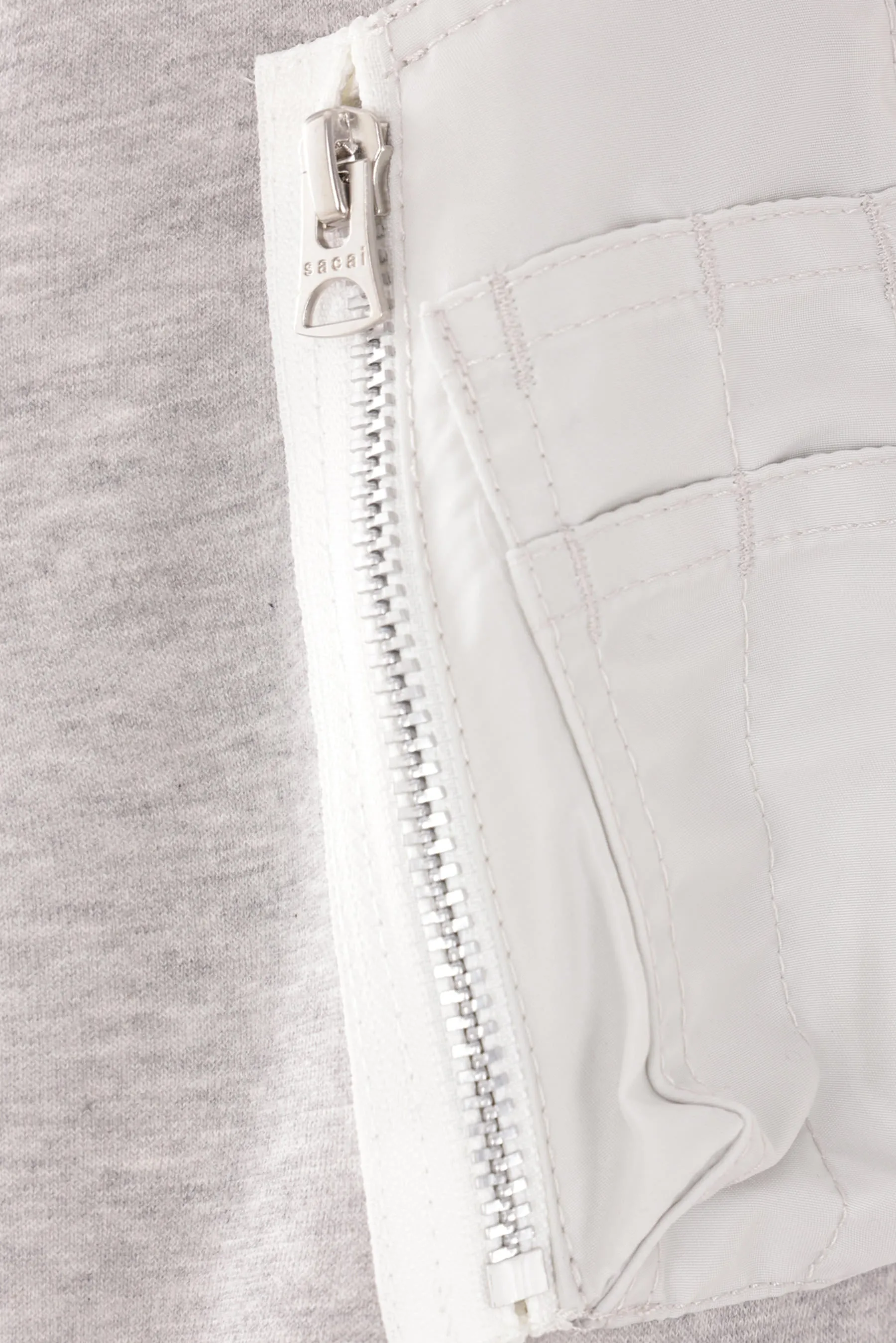 jersey and twill sweatshirt