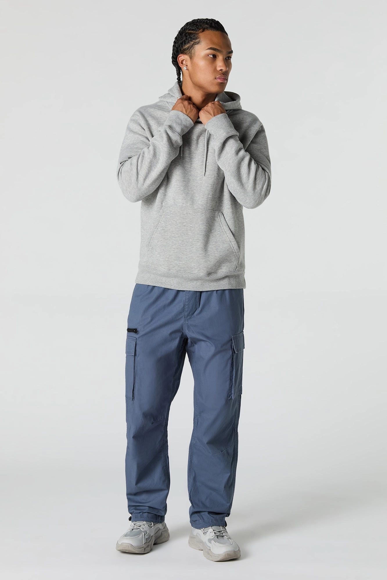 Jogger cargo en popeline