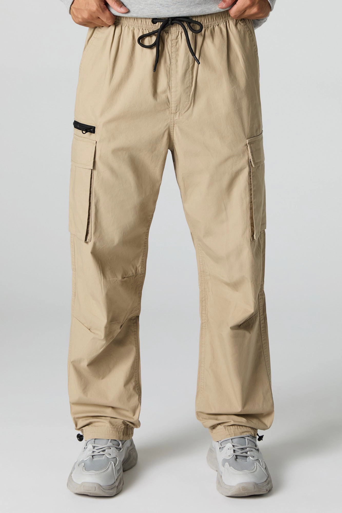 Jogger cargo en popeline