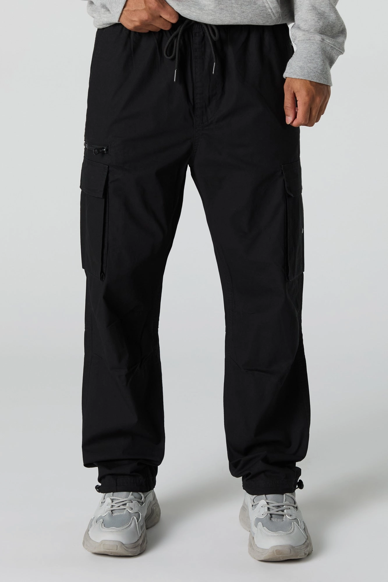 Jogger cargo en popeline