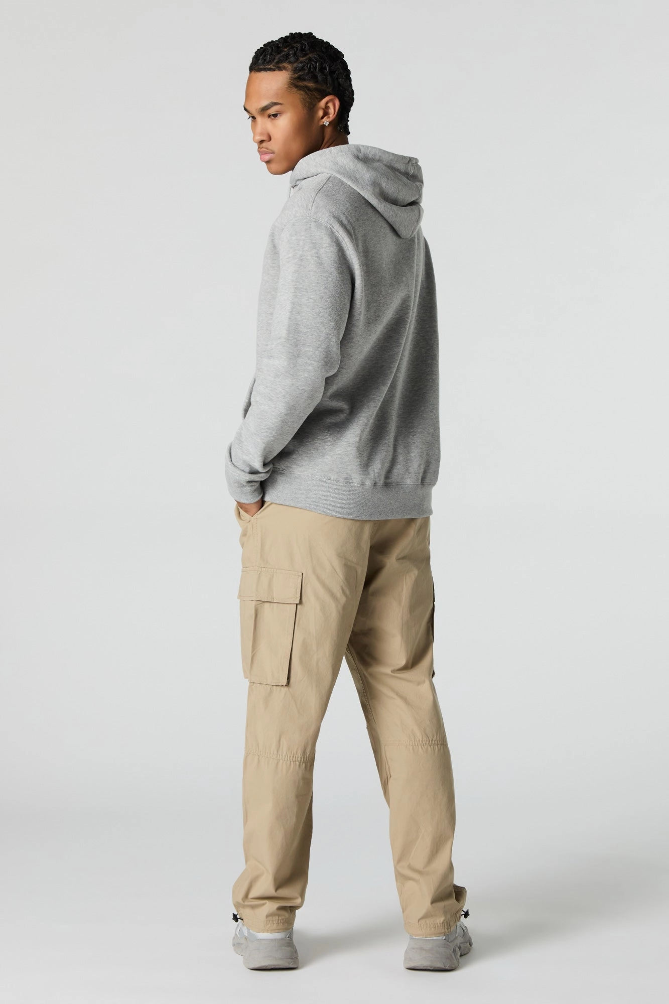 Jogger cargo en popeline
