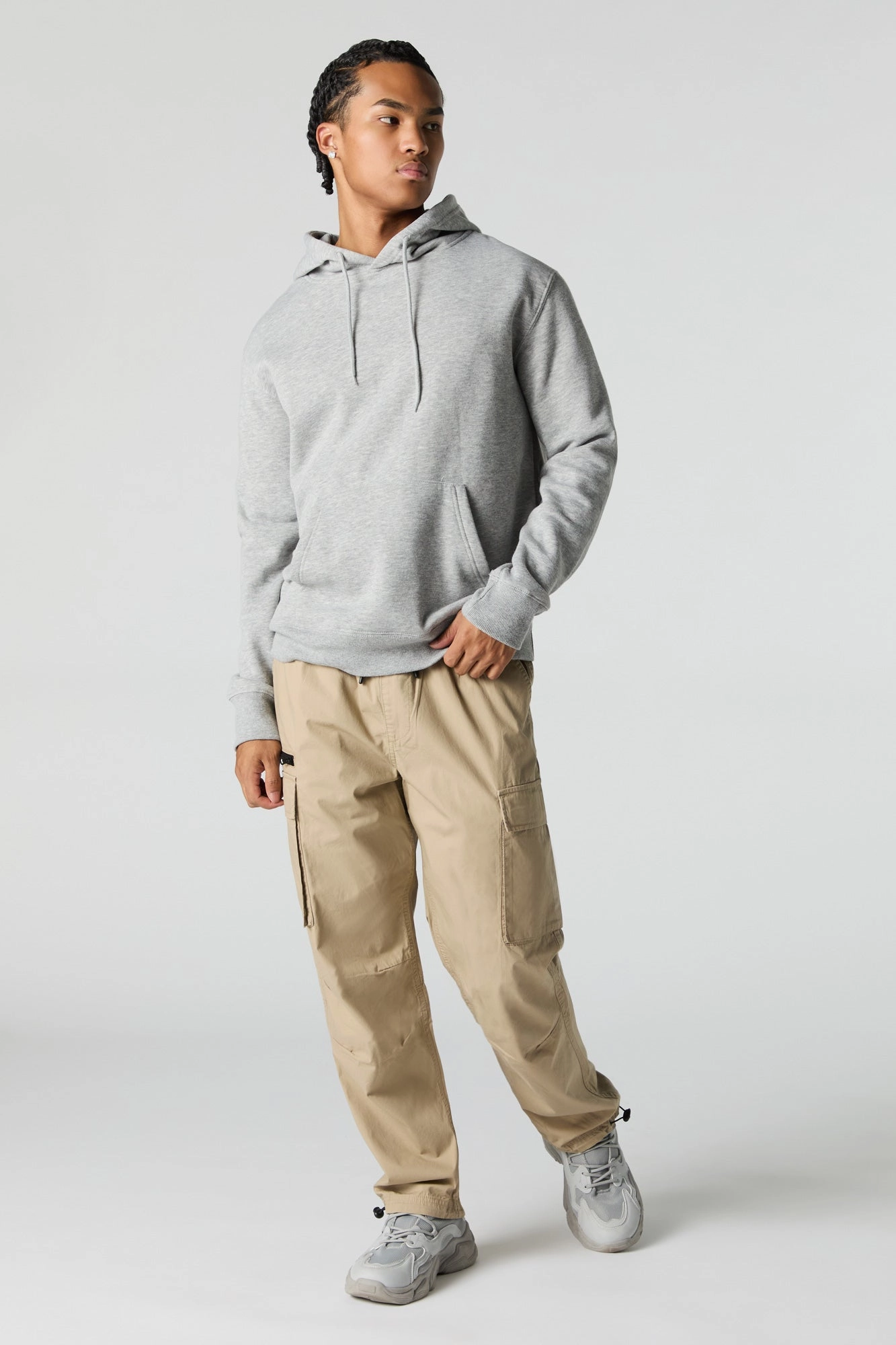 Jogger cargo en popeline