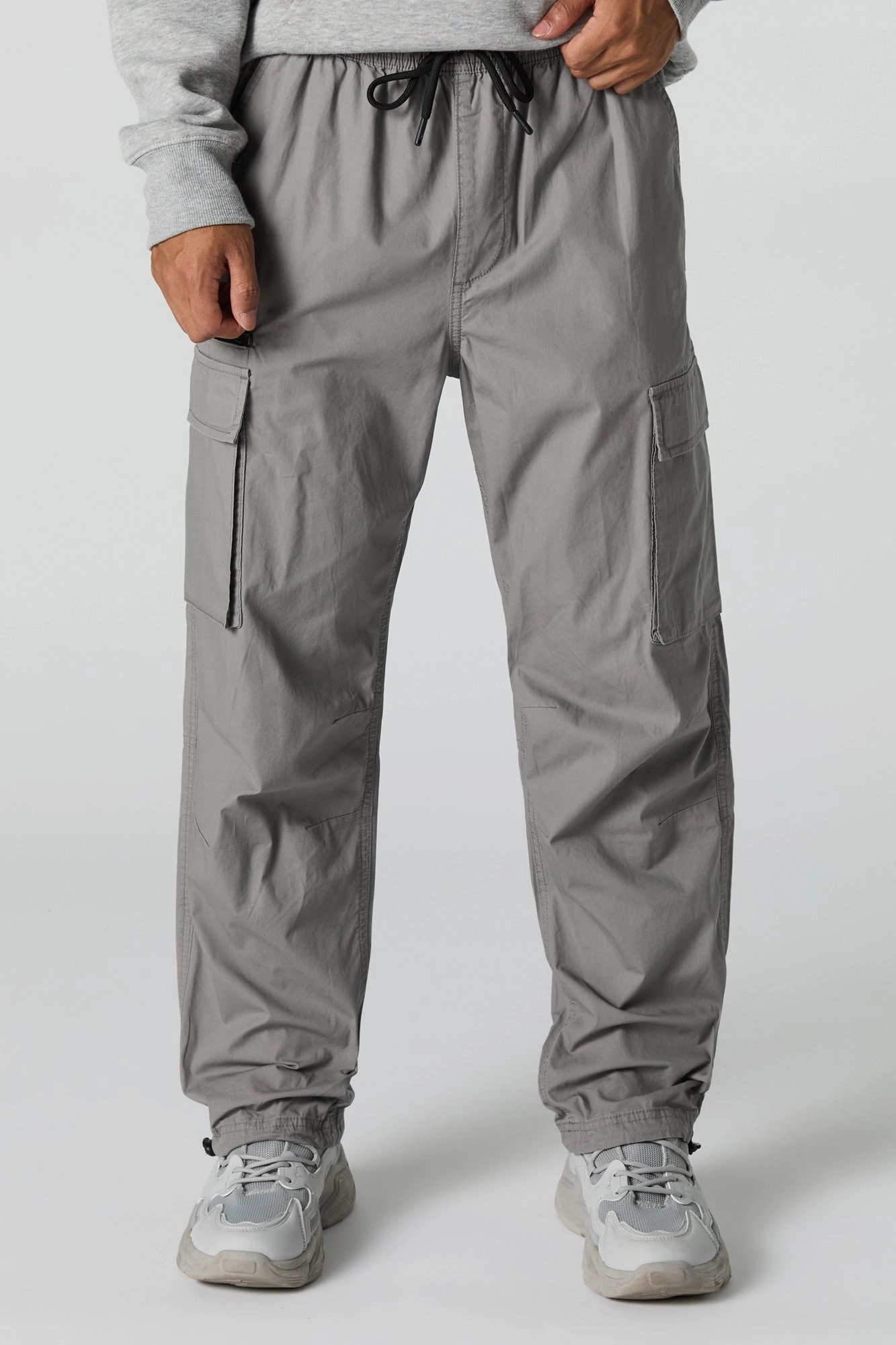 Jogger cargo en popeline