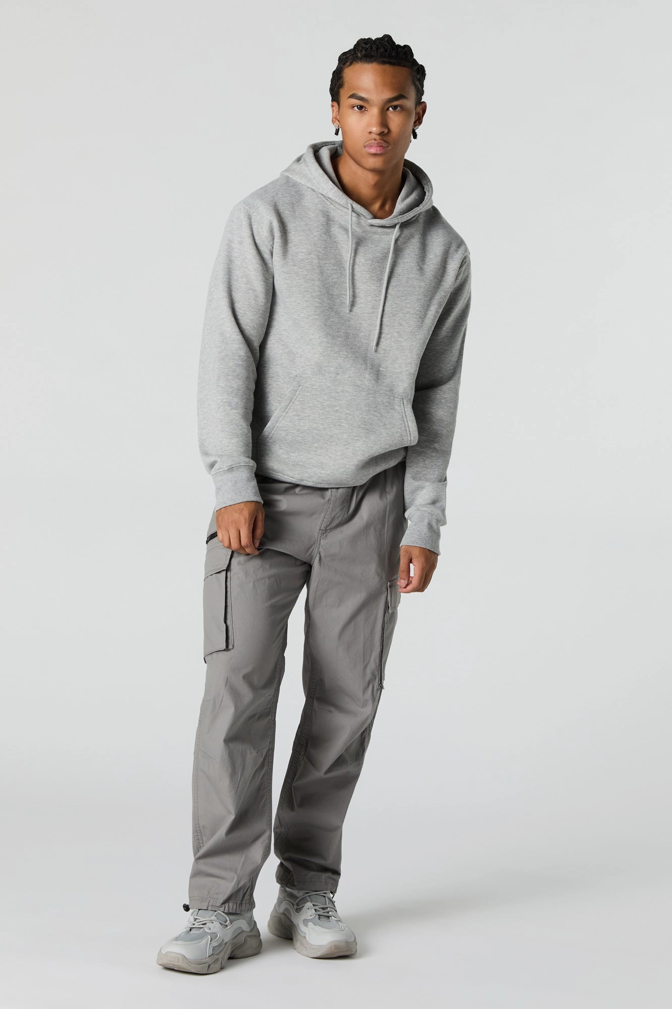 Jogger cargo en popeline