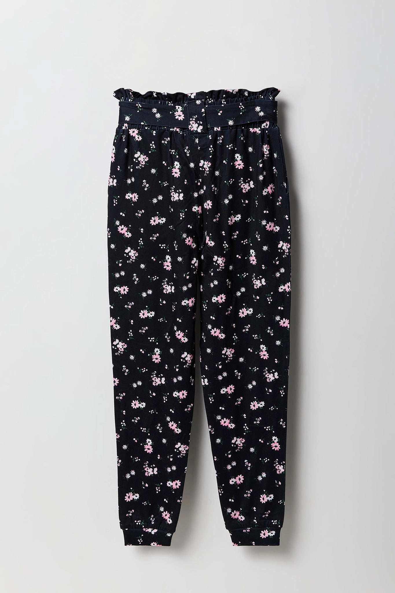 Jogger doux imprimé à taille cintrée pour fille
