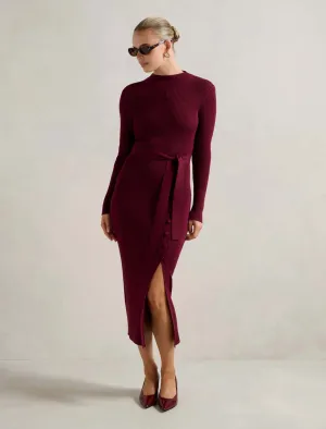 Kiara Button Detail Midi Dress