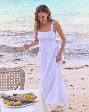 Leighton Linen Tie Back Maxi Dress