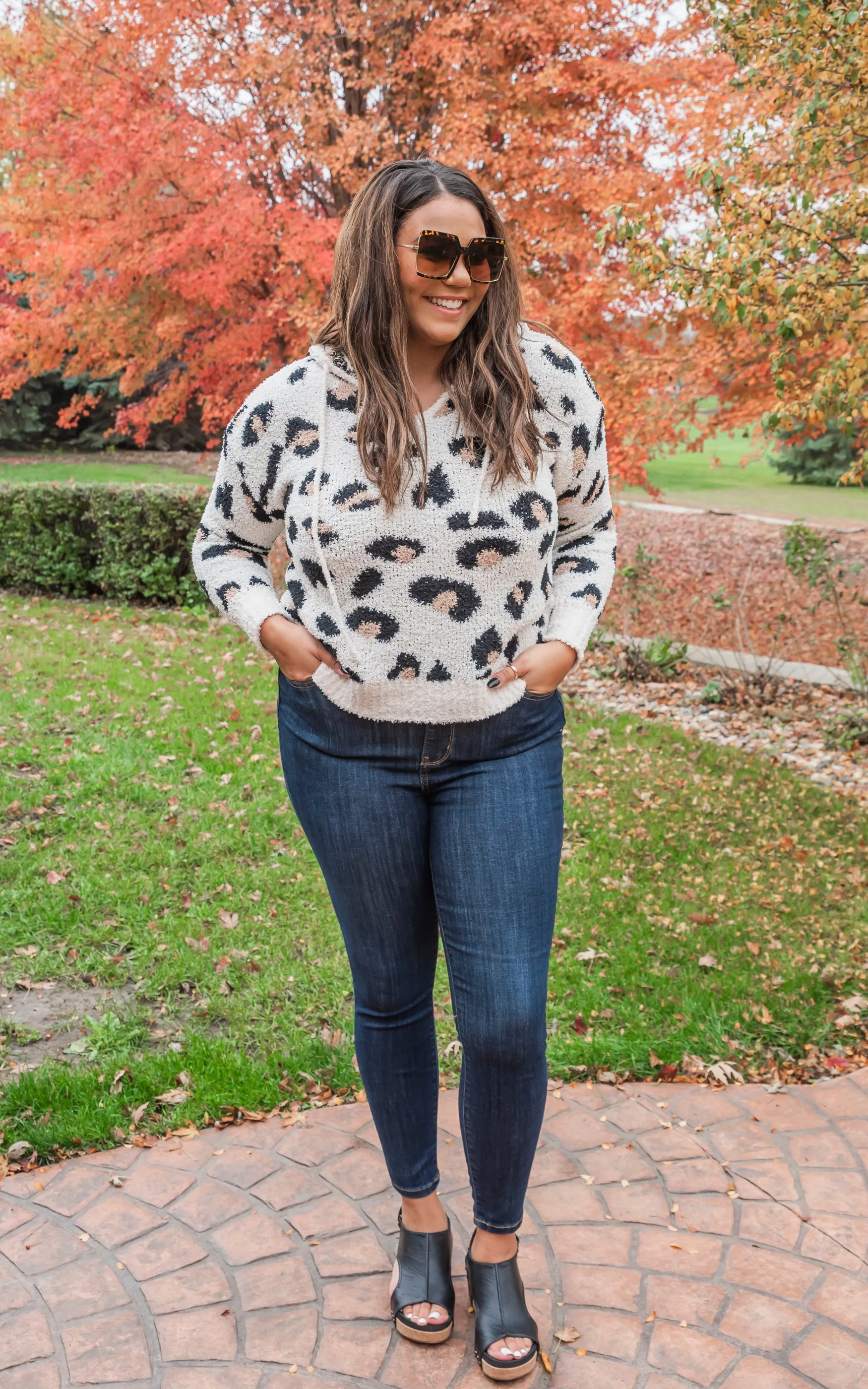 Leopard Printed Soft Sweater Top - Final Sale
