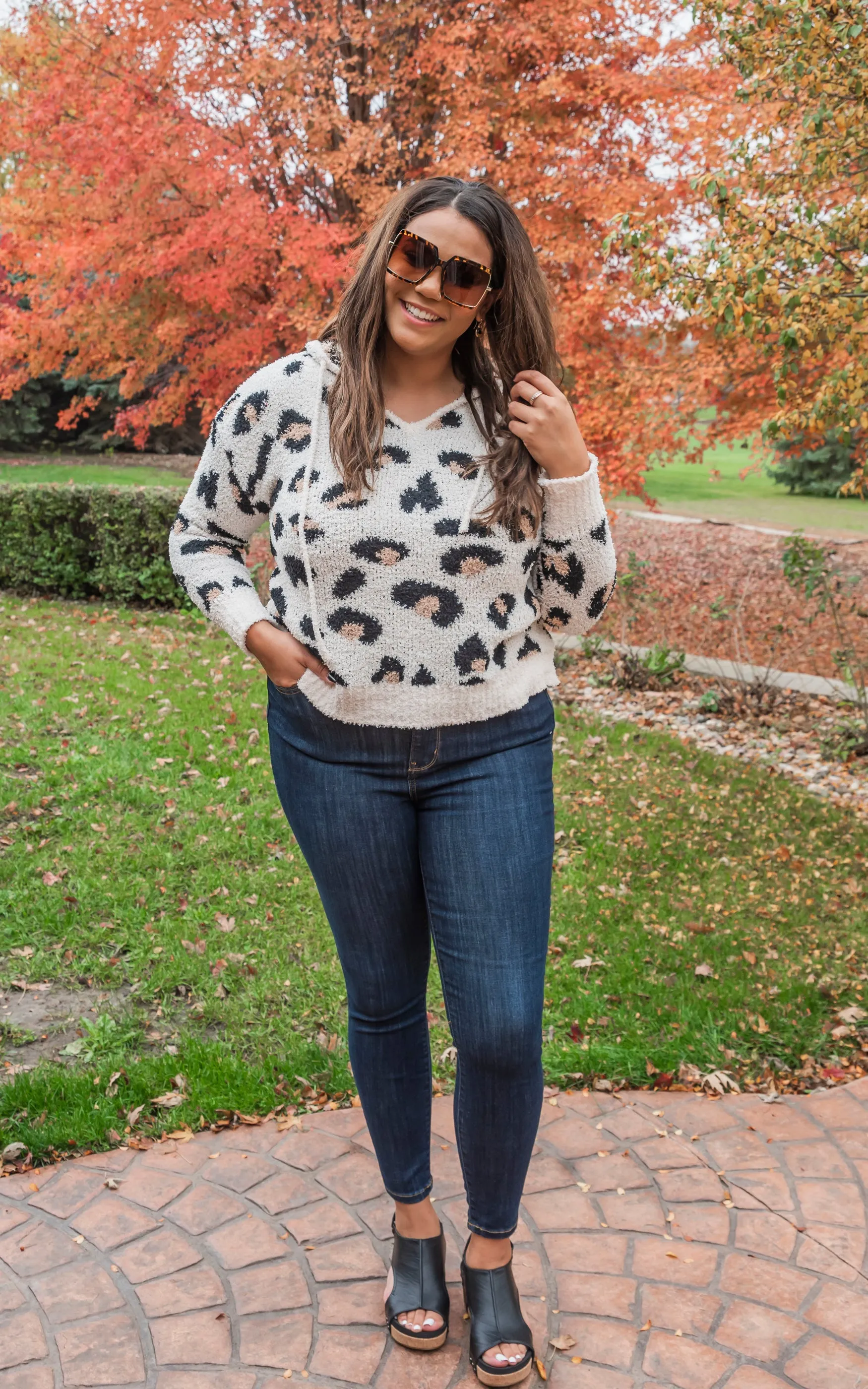 Leopard Printed Soft Sweater Top - Final Sale