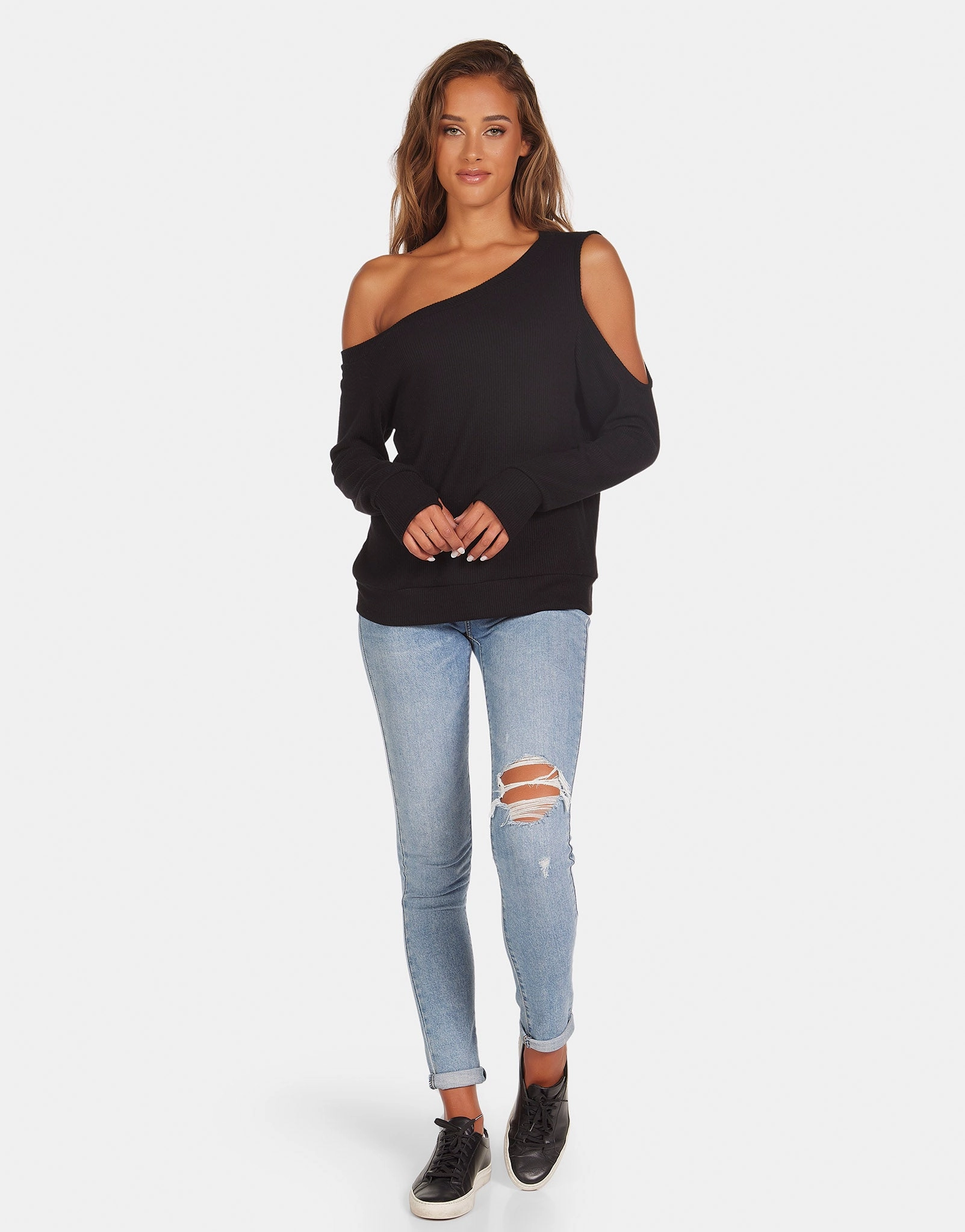 Link Cold Shoulder Top