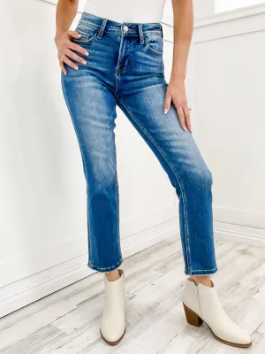 Lovervet by Vervet ENRICH Hi-Rise Ankle Slim Straight Denim Jeans