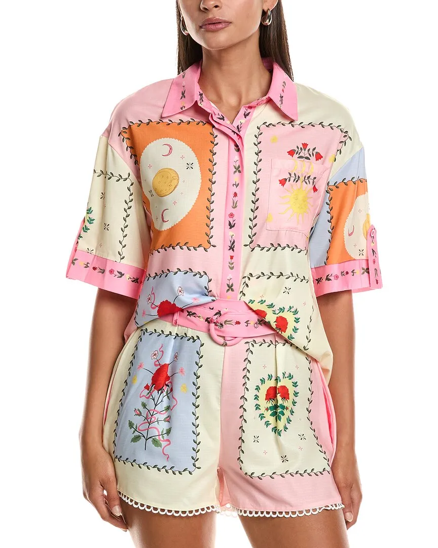 LUXE ALWAYS Linen-Blend Shirt