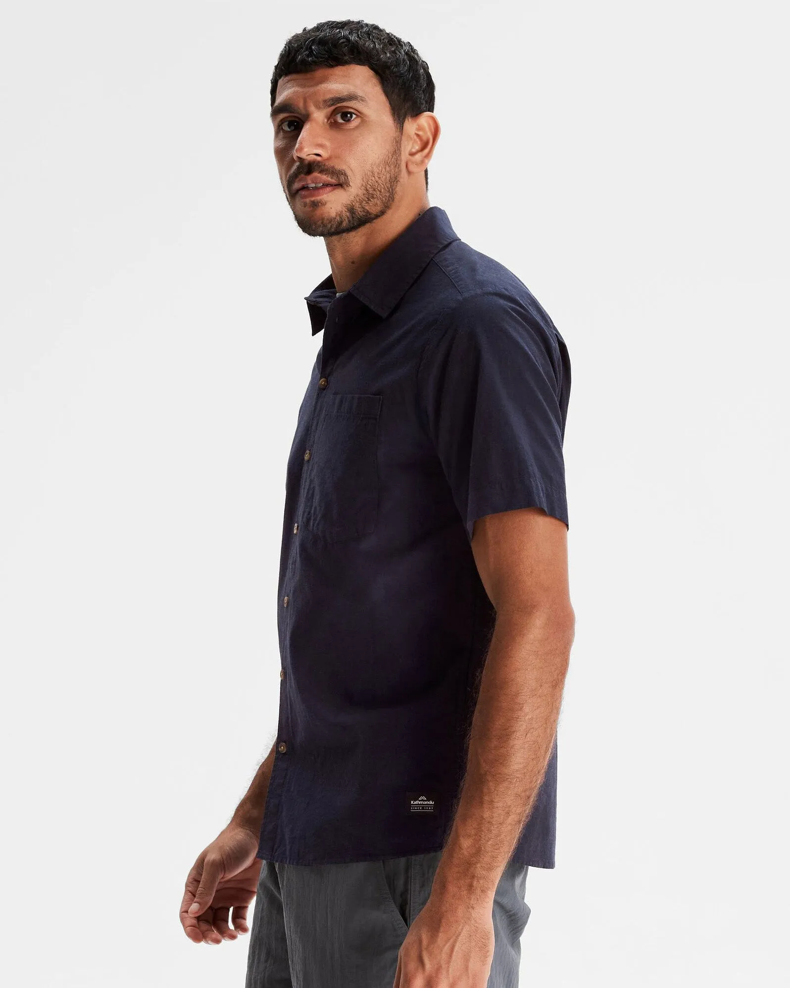 Men's Flaxton LT Short Sleeve Shirt - Pure Navy