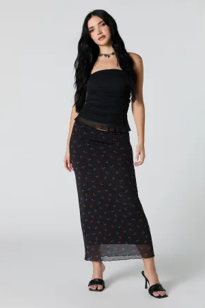 Mesh Midi Skirt