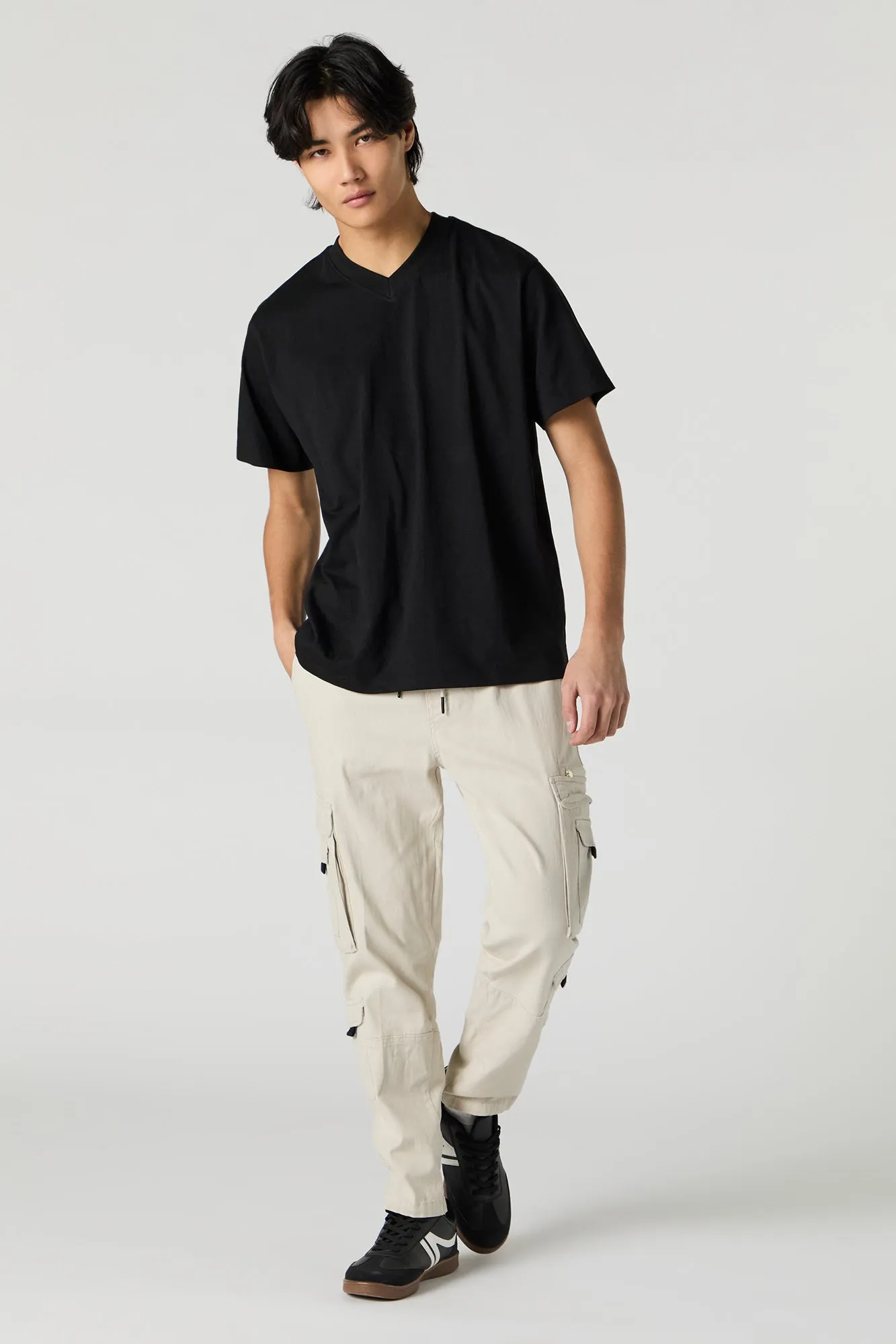 Multi Pocket Drawstring Cargo Pant