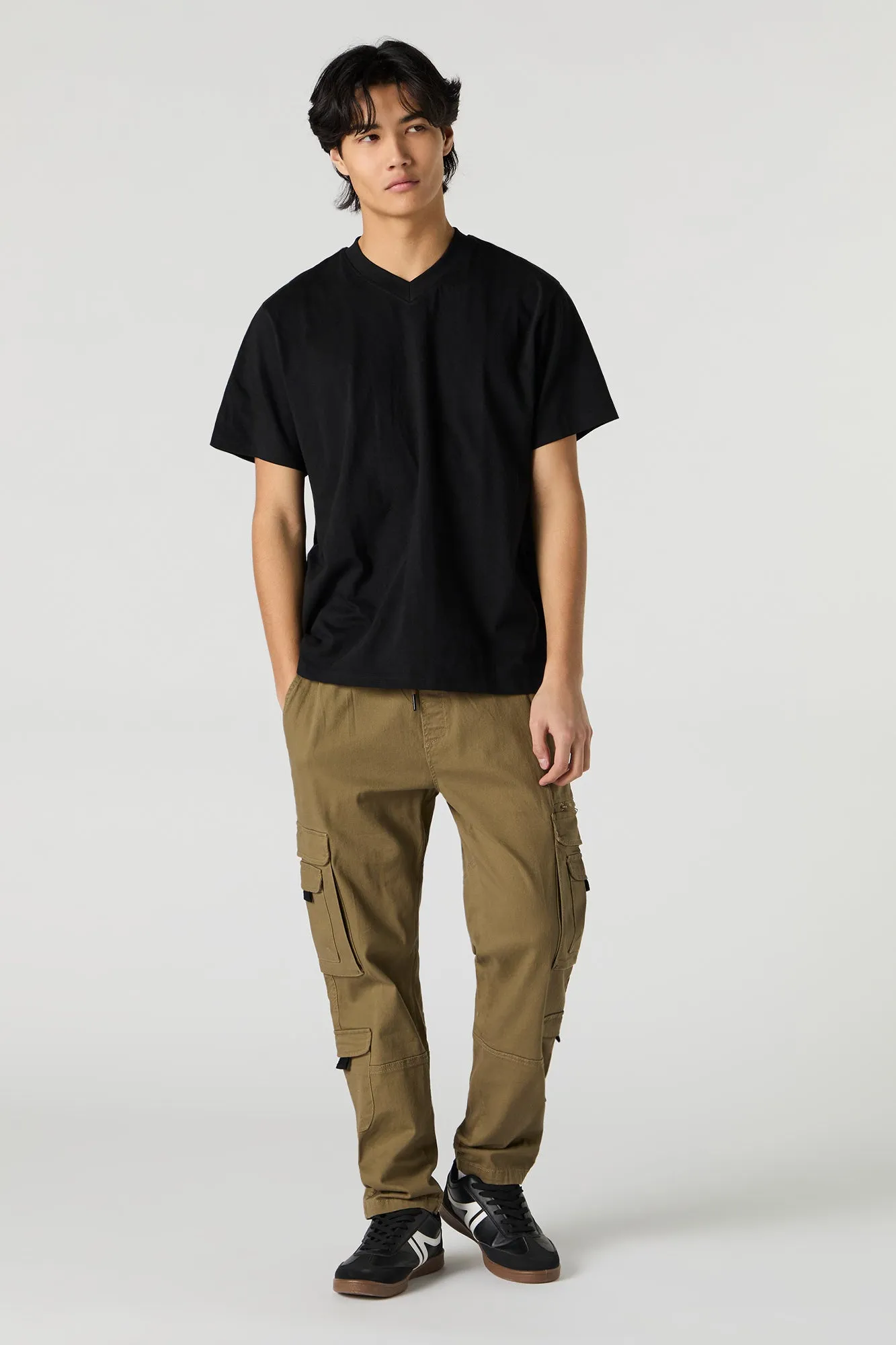 Multi Pocket Drawstring Cargo Pant