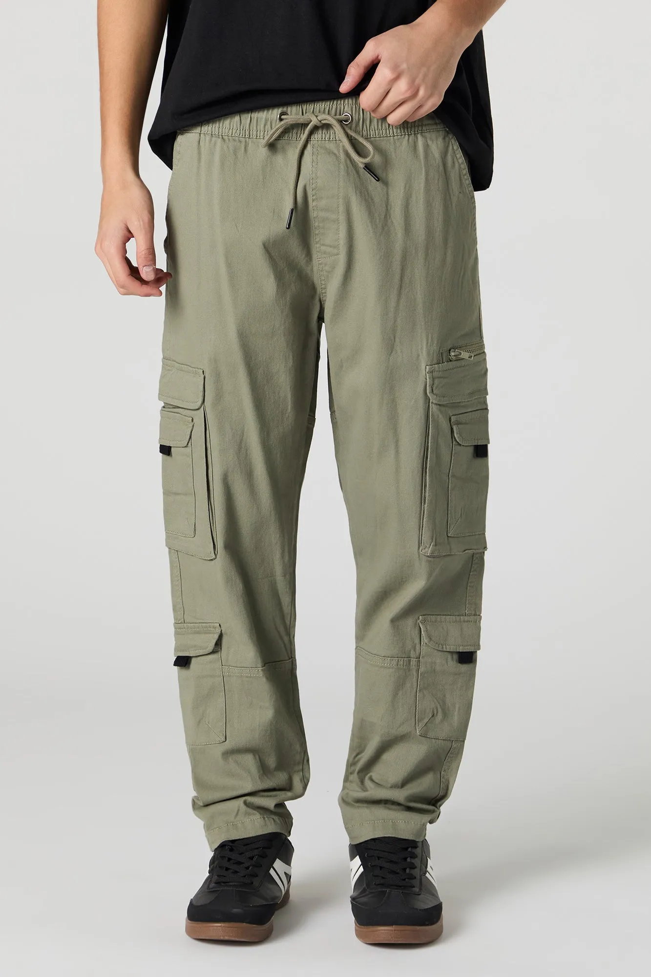 Multi Pocket Drawstring Cargo Pant