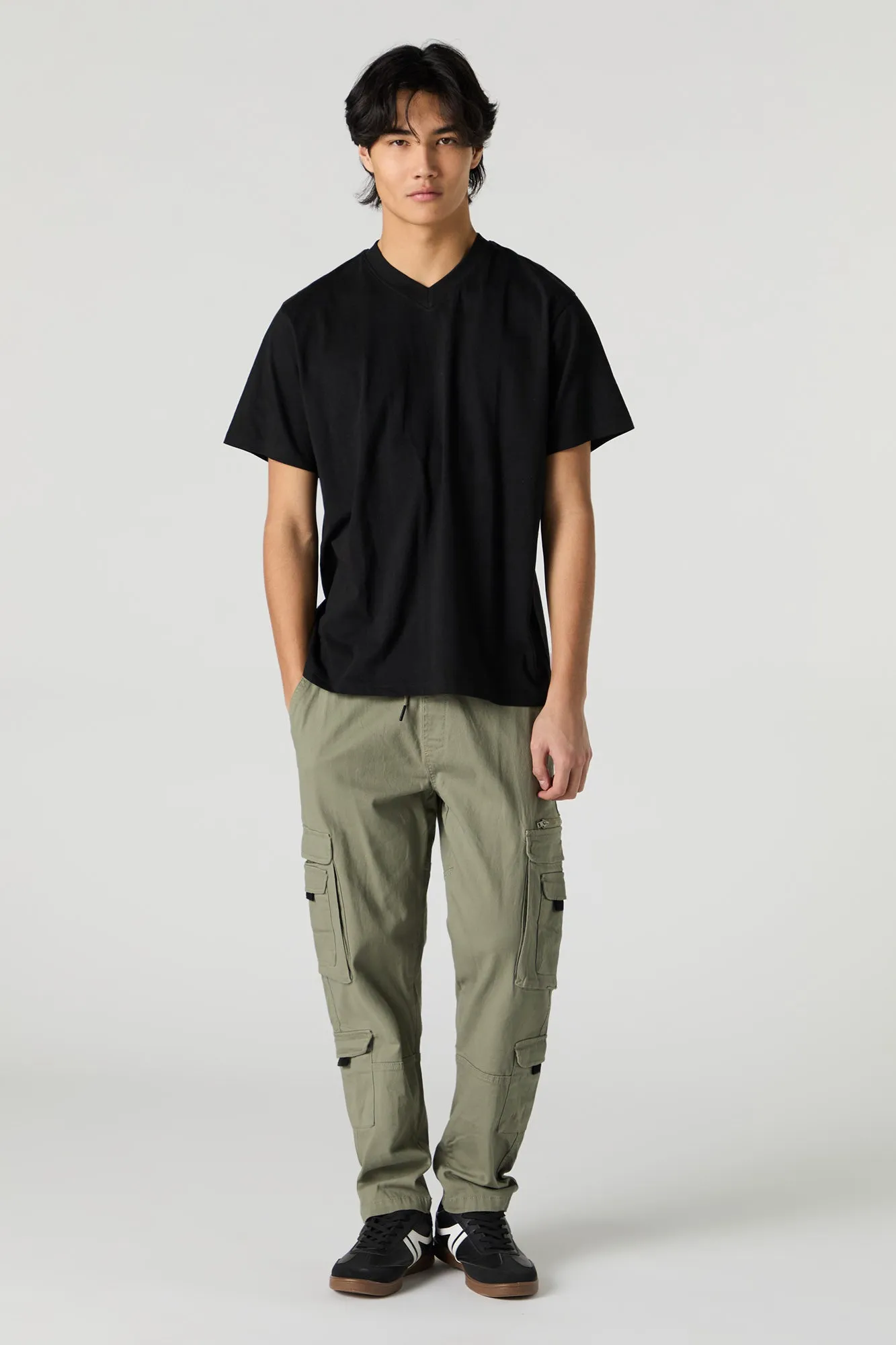 Multi Pocket Drawstring Cargo Pant