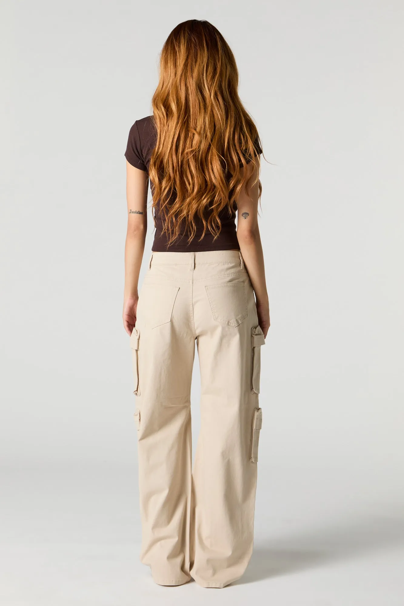 Multi Pocket Straight Leg Cargo Pant