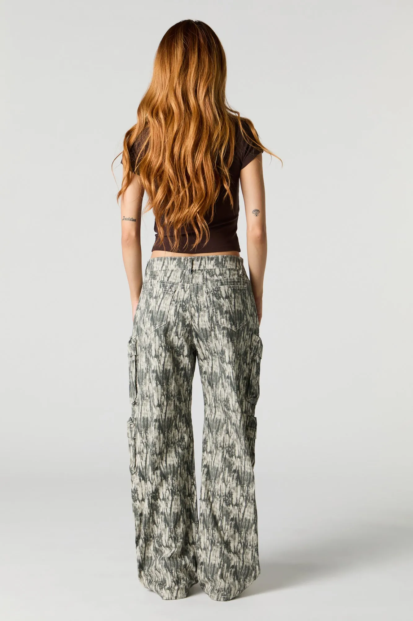Multi Pocket Straight Leg Cargo Pant