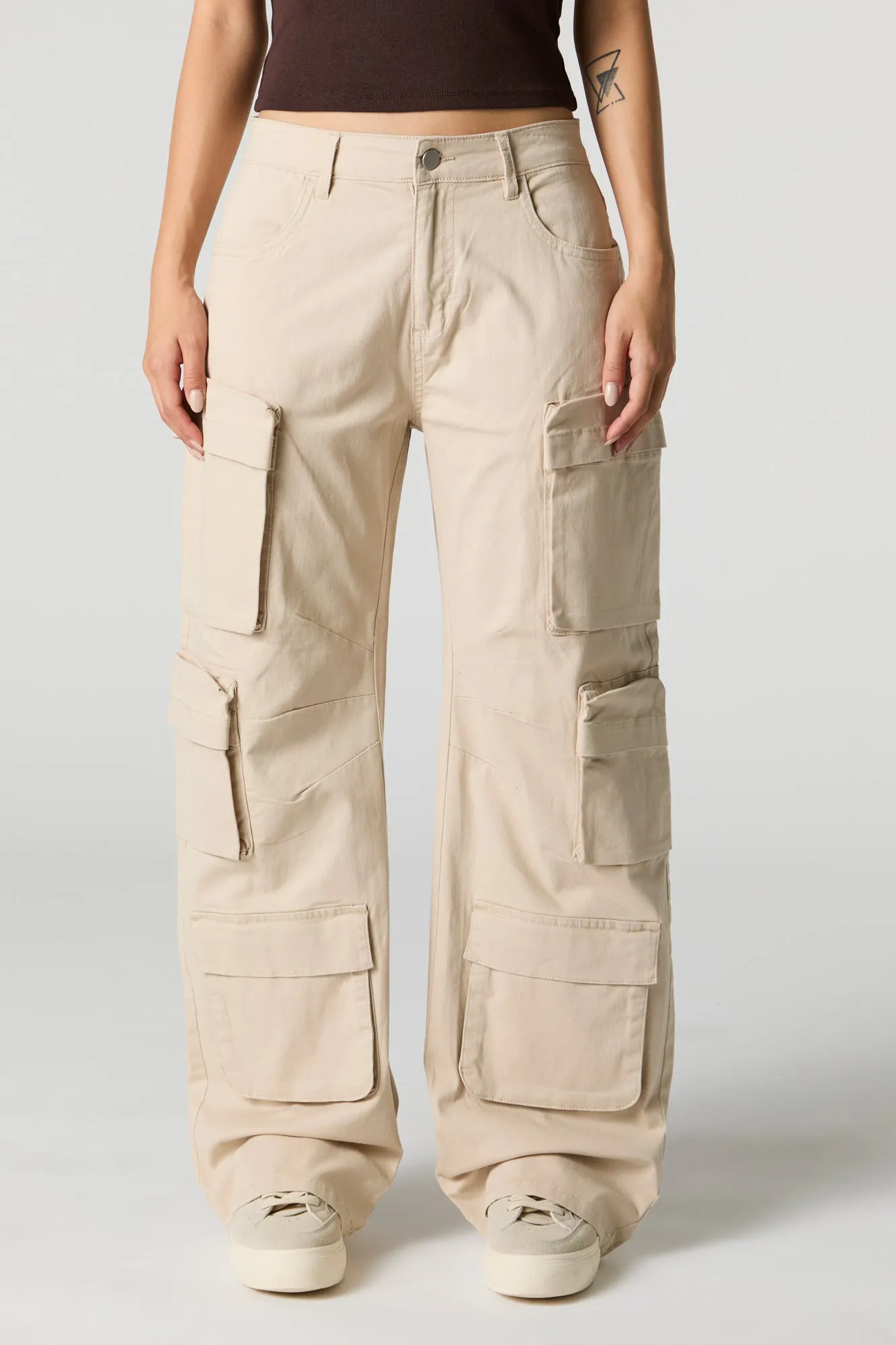 Multi Pocket Straight Leg Cargo Pant