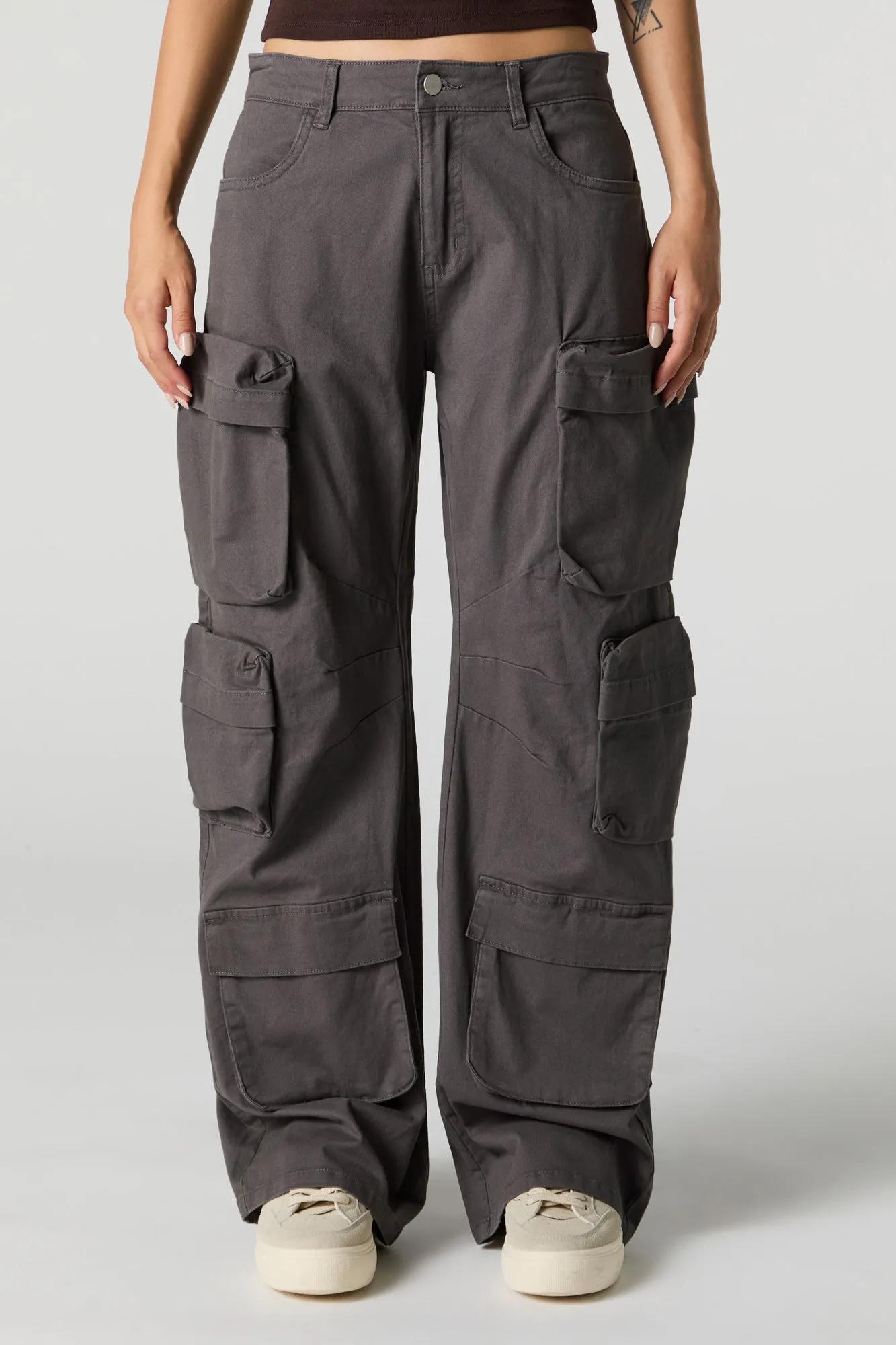 Multi Pocket Straight Leg Cargo Pant