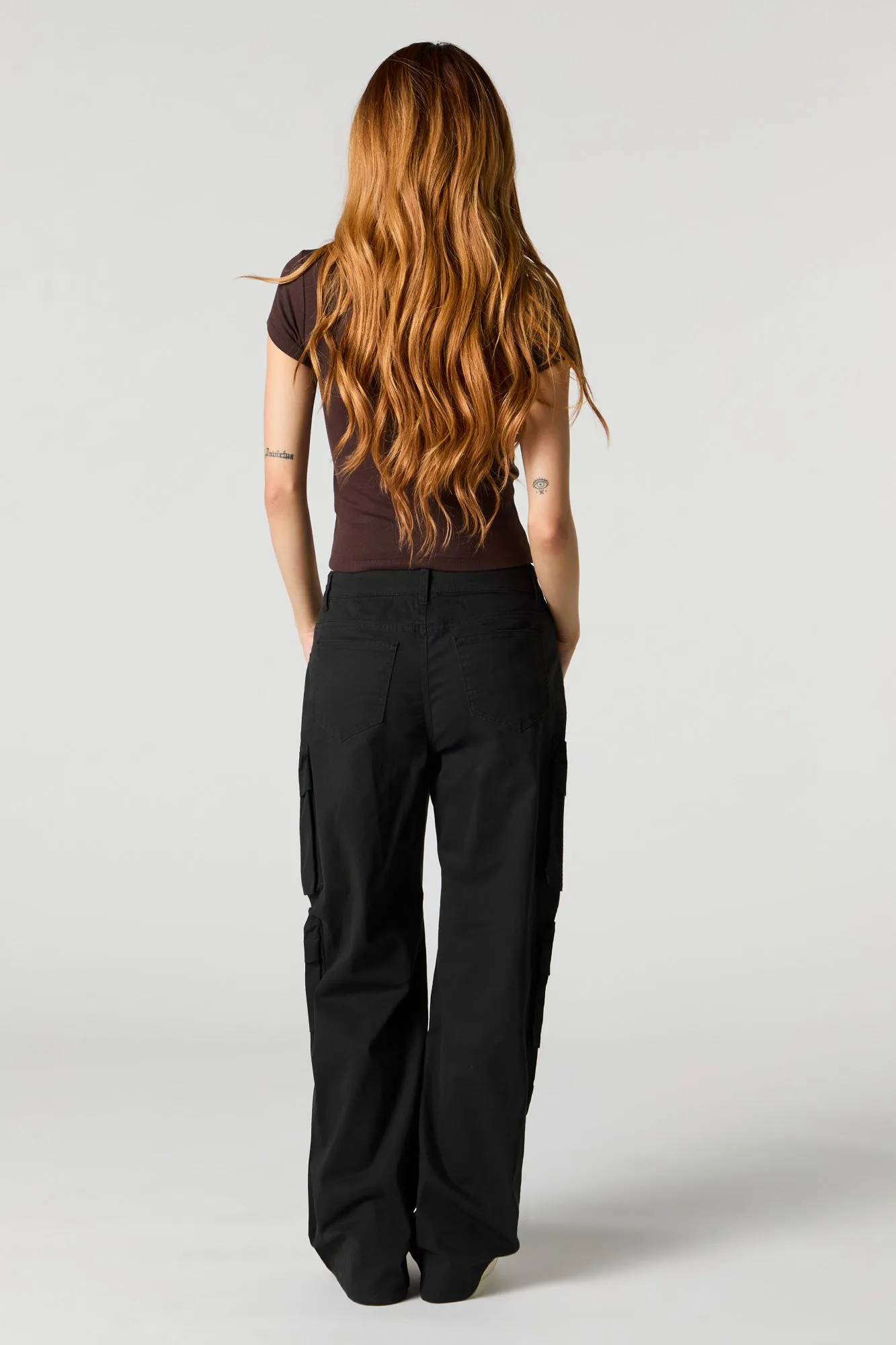 Multi Pocket Straight Leg Cargo Pant