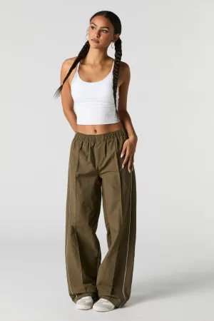 Nylon Wide Leg Pant