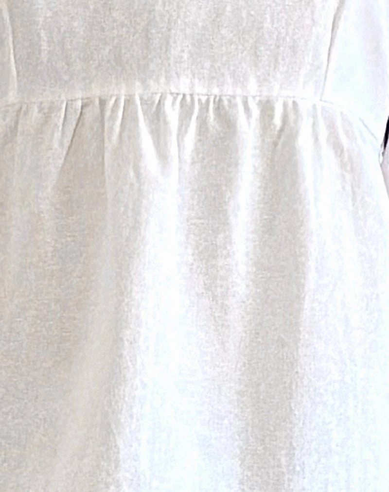 Palsi Tie Side Sleeveless Top in White