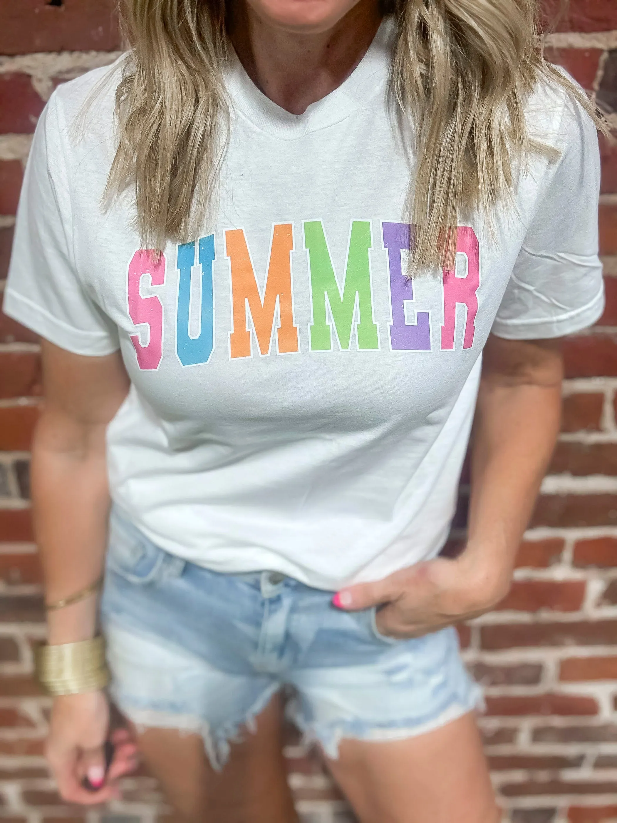 Rainbow SUMMER Graphic T-shirt