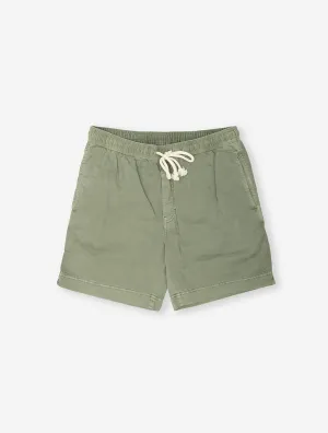 Regular Sunfaded Drawstring Shorts Green
