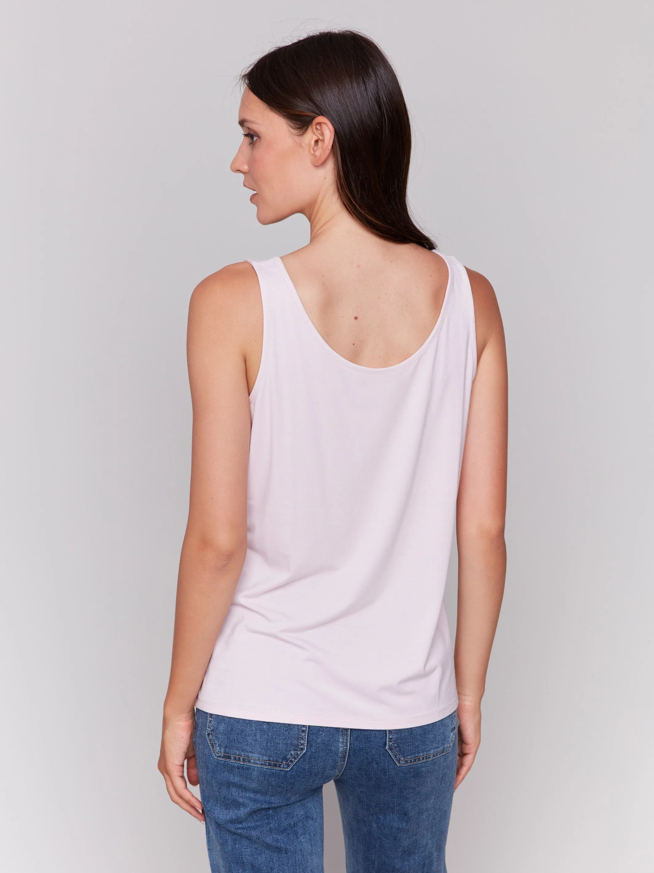 Reversible Bamboo Cami - Petal