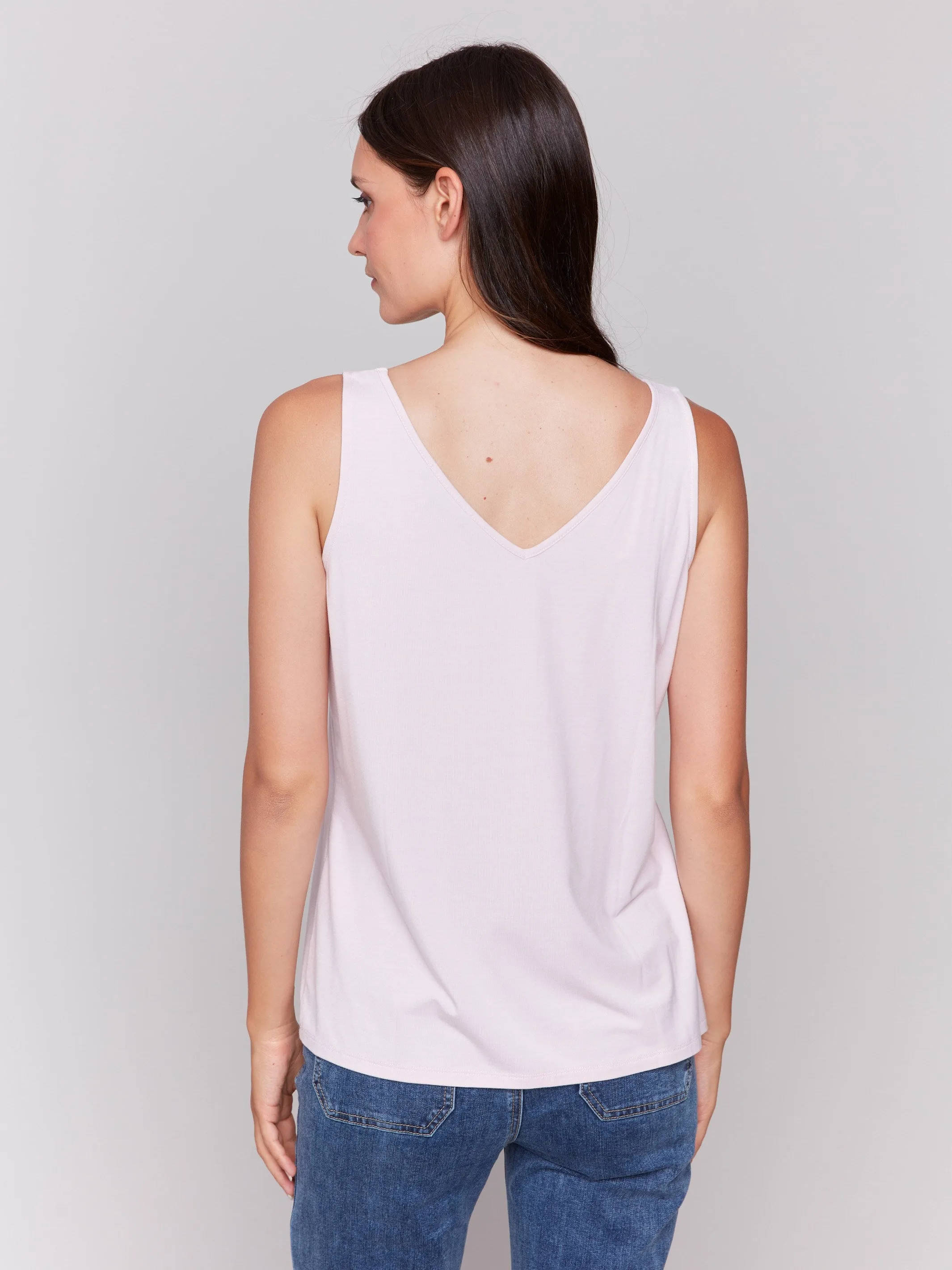 Reversible Bamboo Cami - Petal