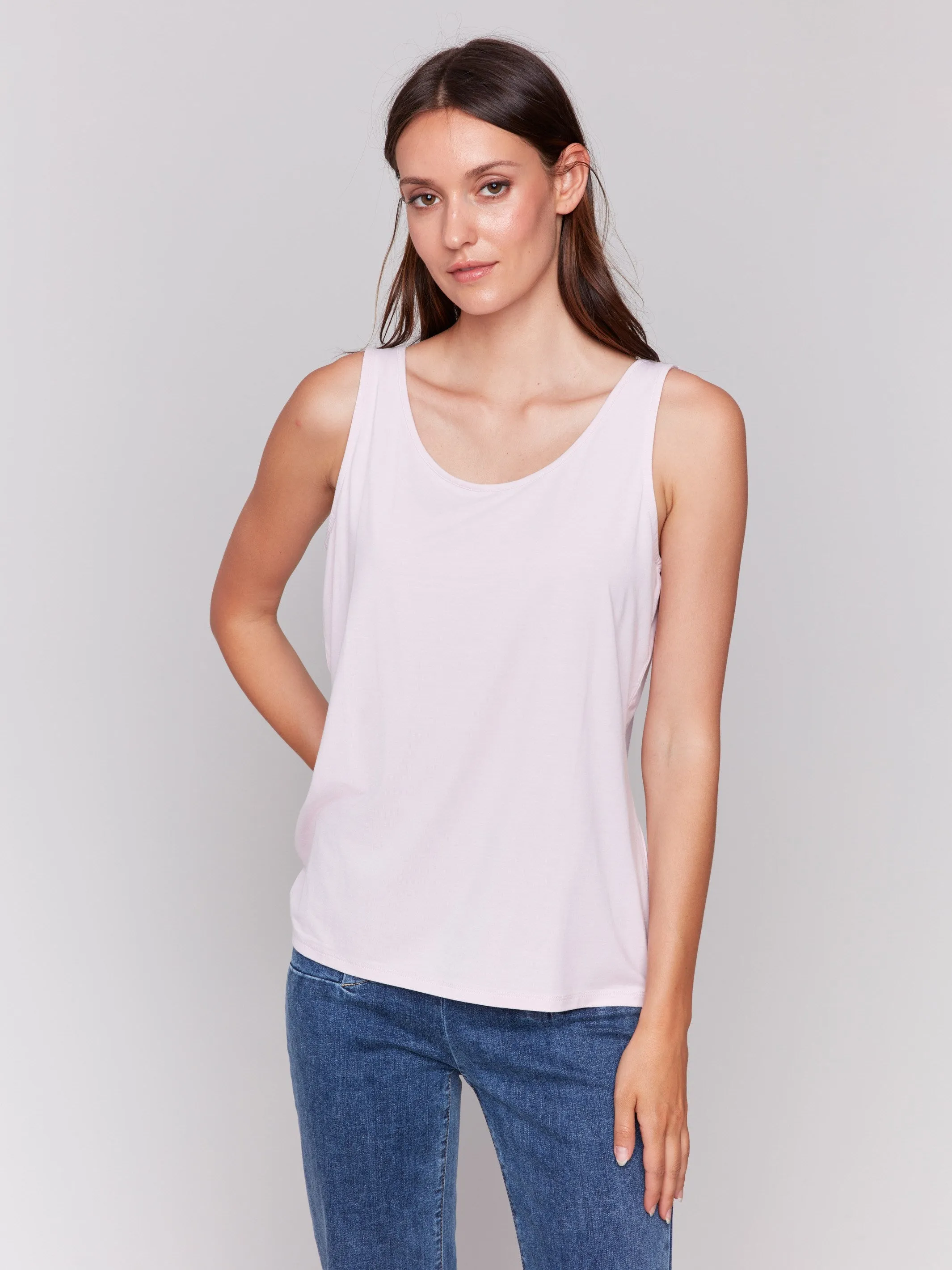 Reversible Bamboo Cami - Petal
