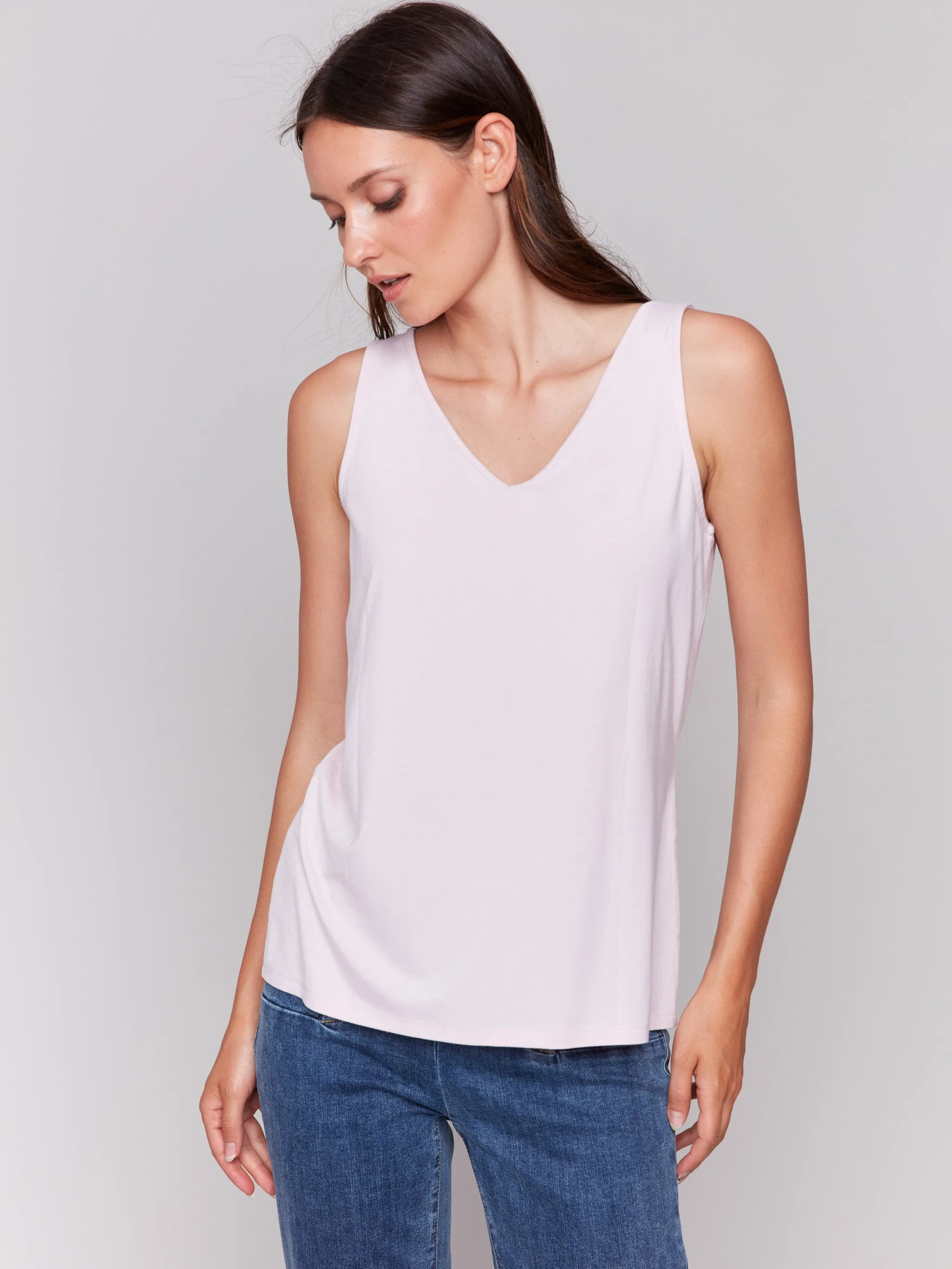 Reversible Bamboo Cami - Petal