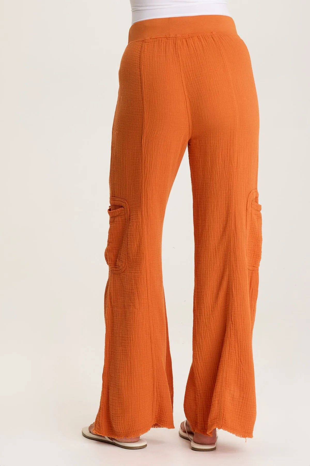 Rizal Gauze Pocket Flare Pant
