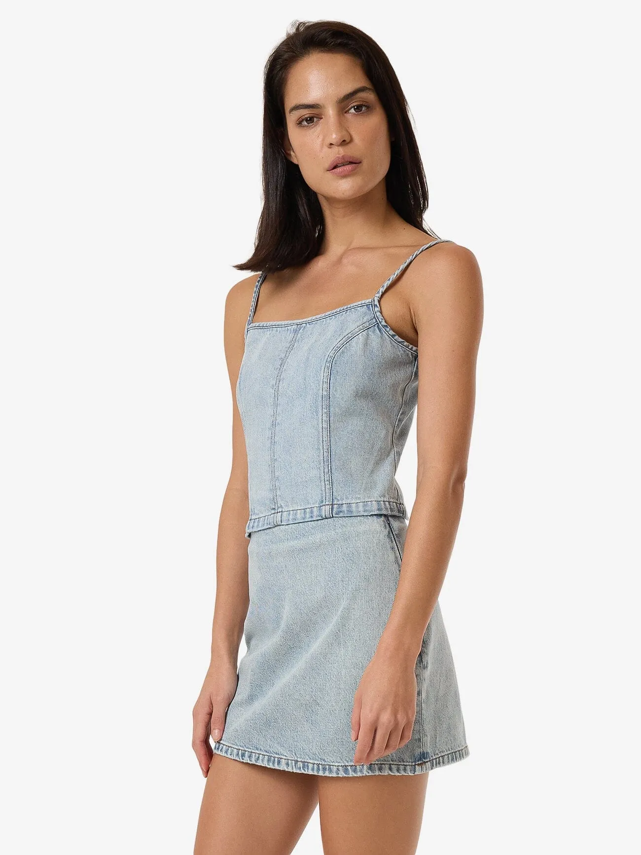 Rory Denim Top - Tainted Blue