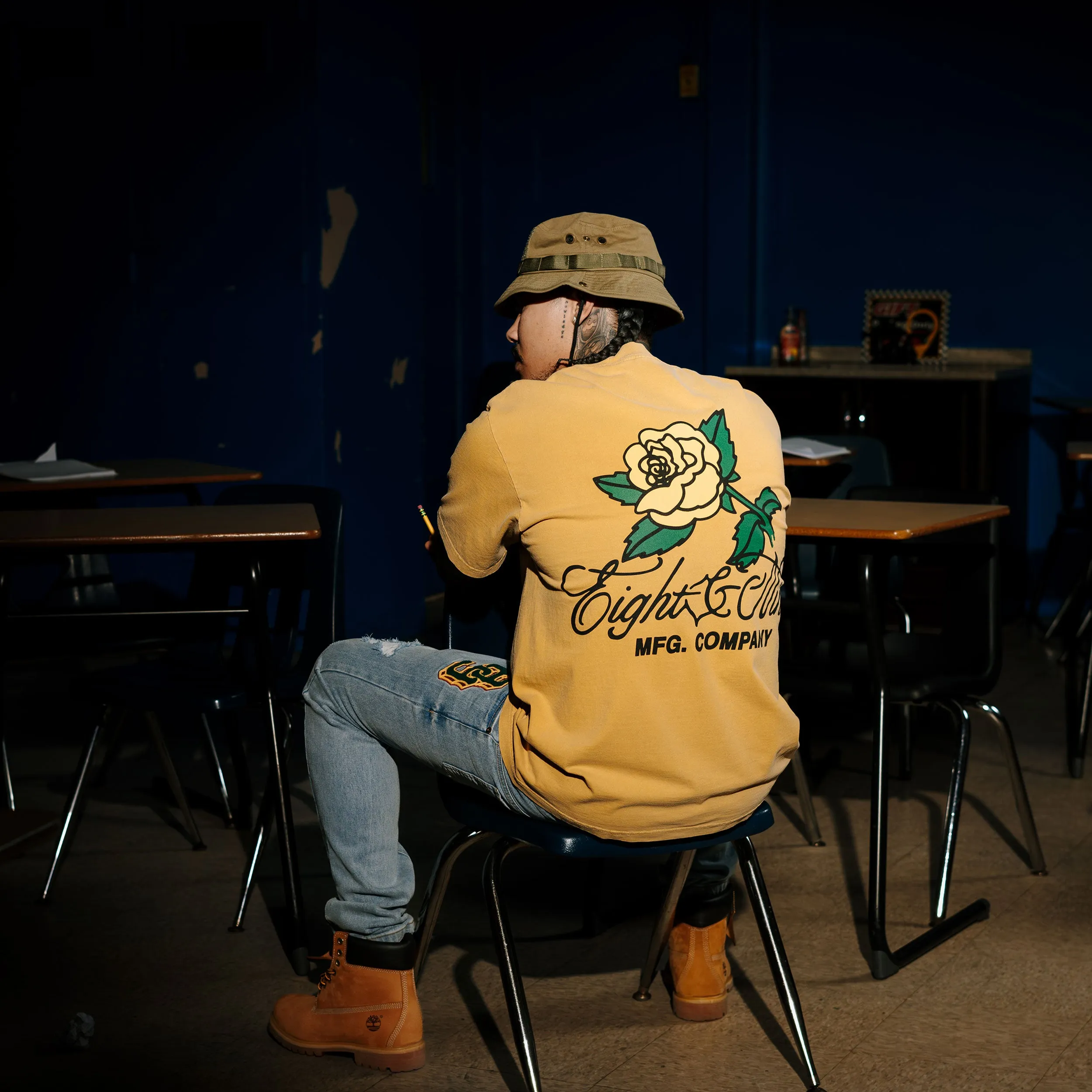 Rosa Washed Yellow Tee