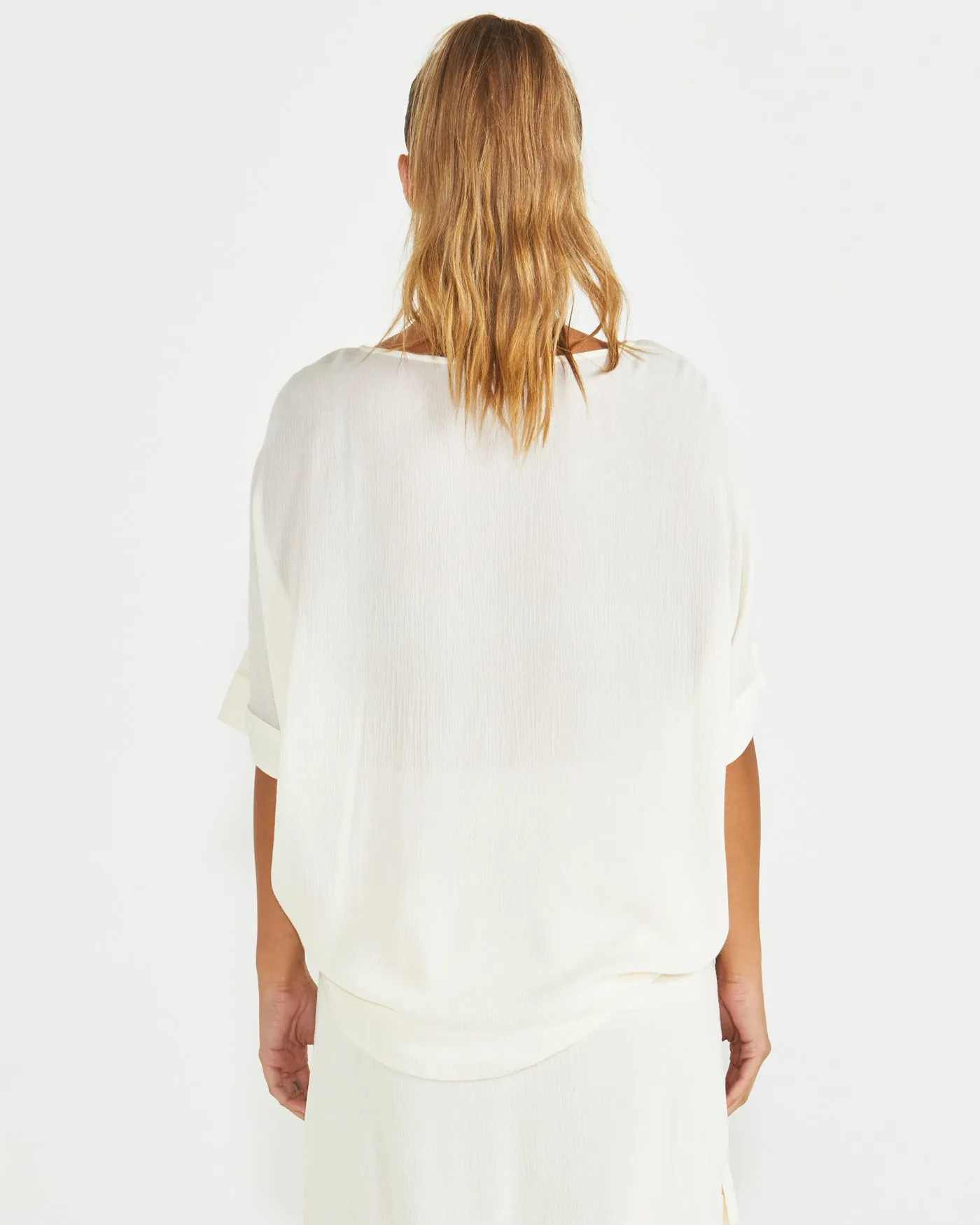 Sass Raya Oversized Top Cream