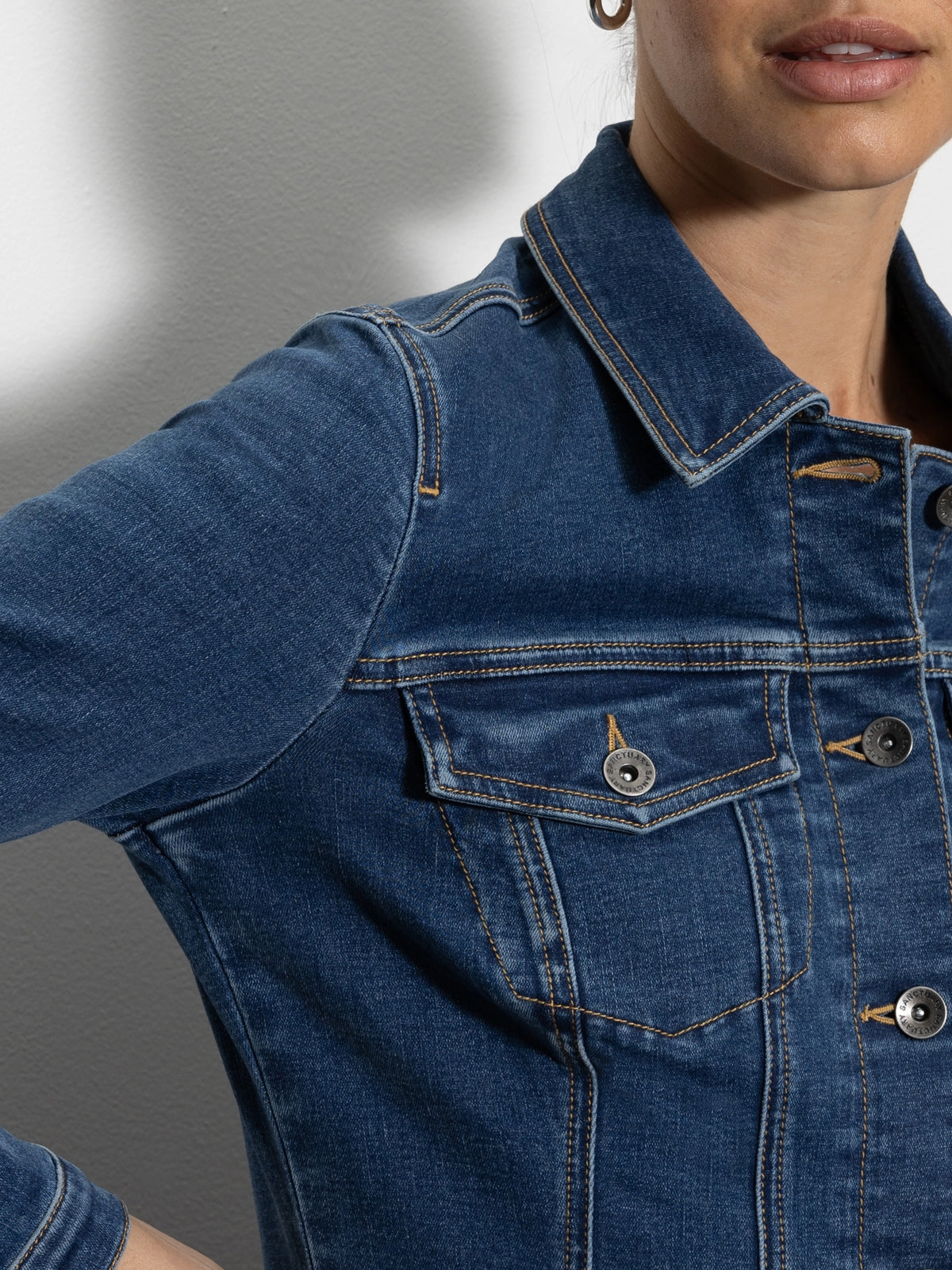 Sculpted Denim Mini Dress Royalty