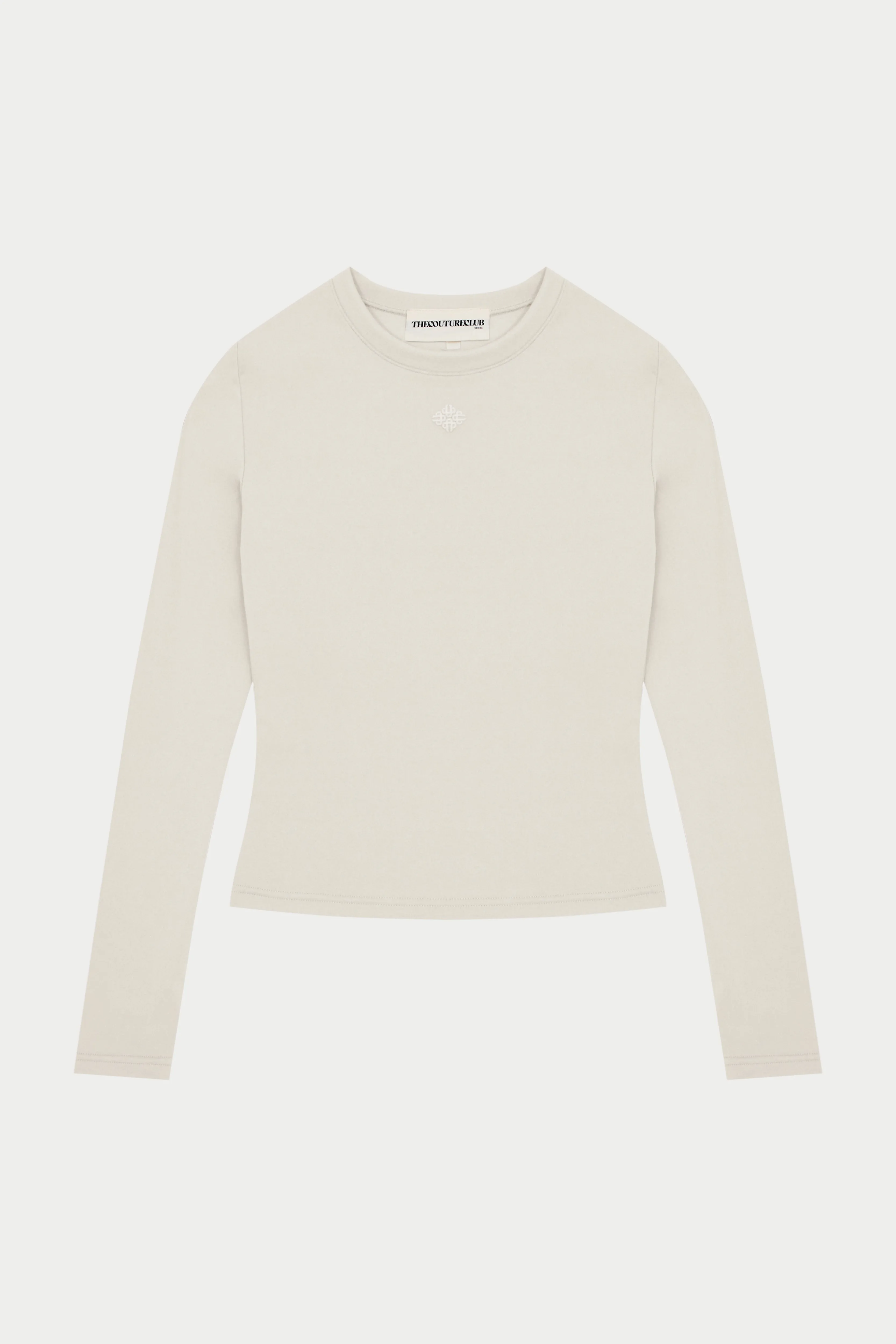 SCULPTING STRETCH LONG SLEEVE TOP - BONE