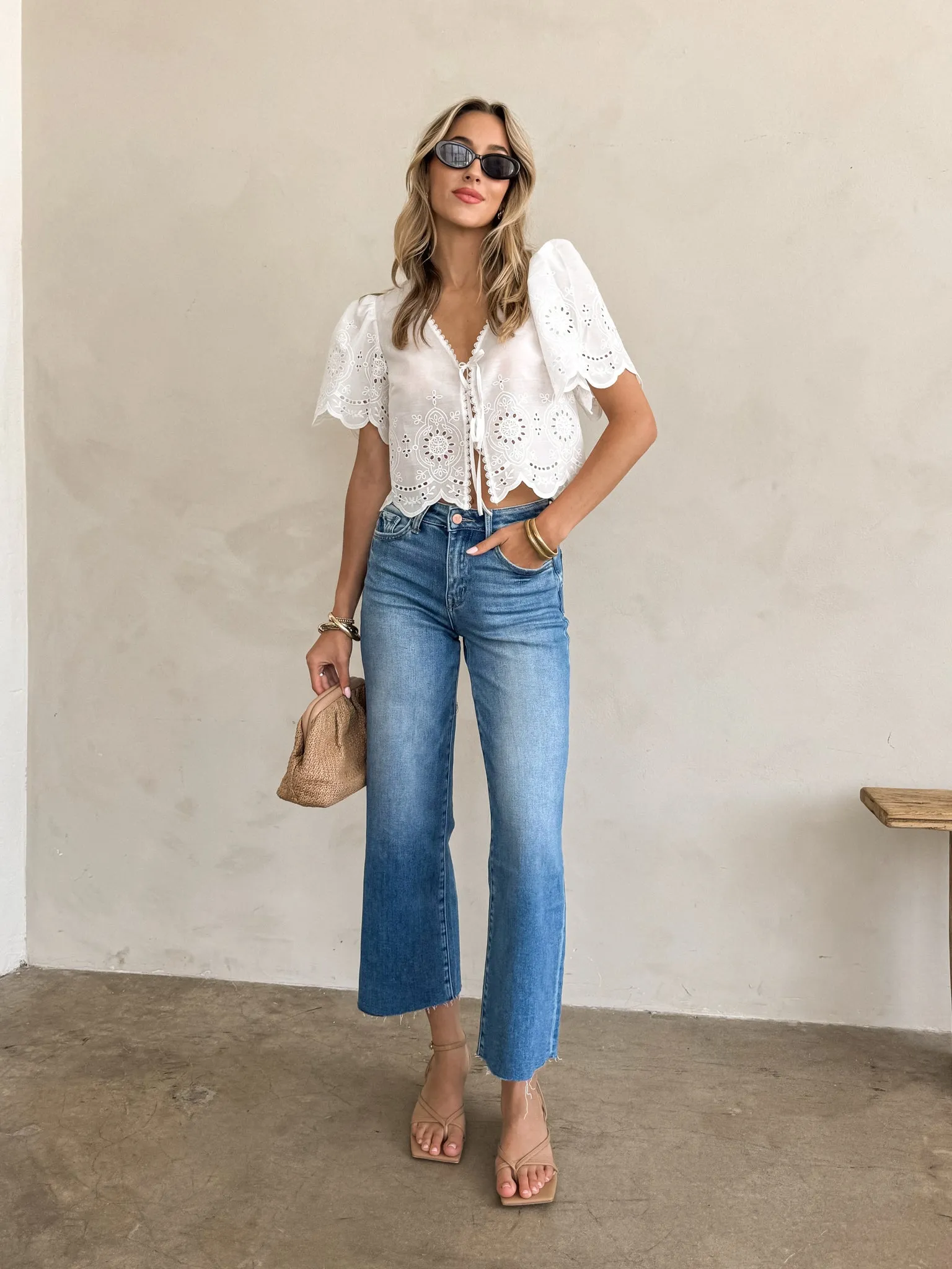 Sierra Slim Wide Leg Jeans