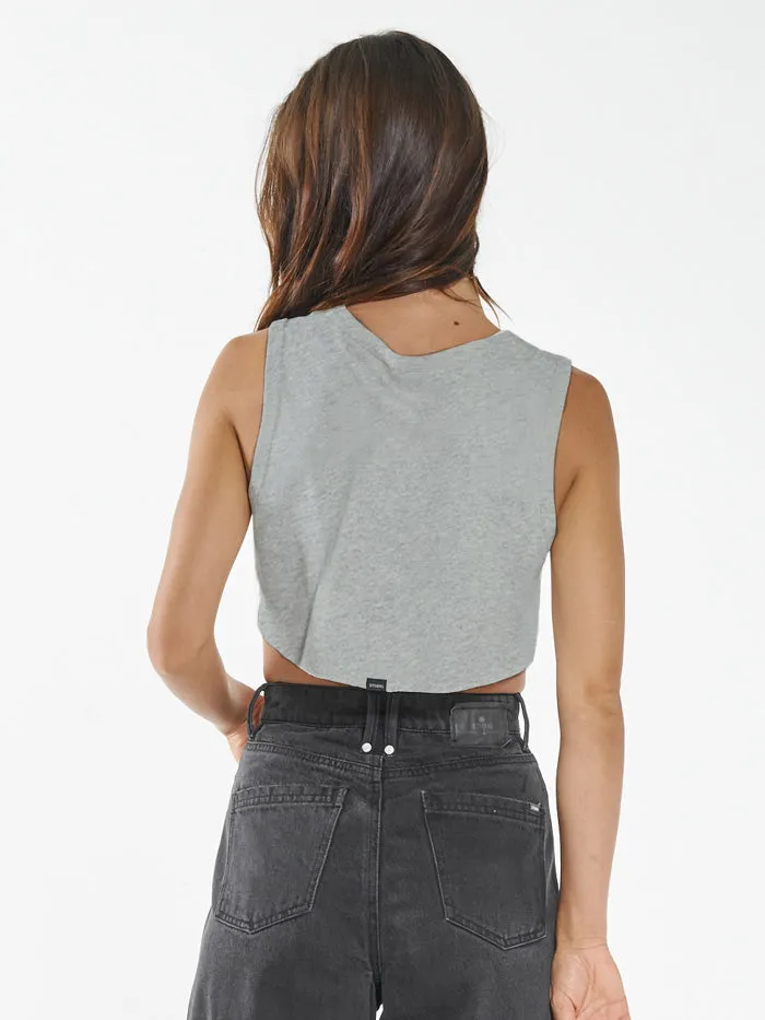Some Kind of Paradise Super Crop Tank - Vintage Marle