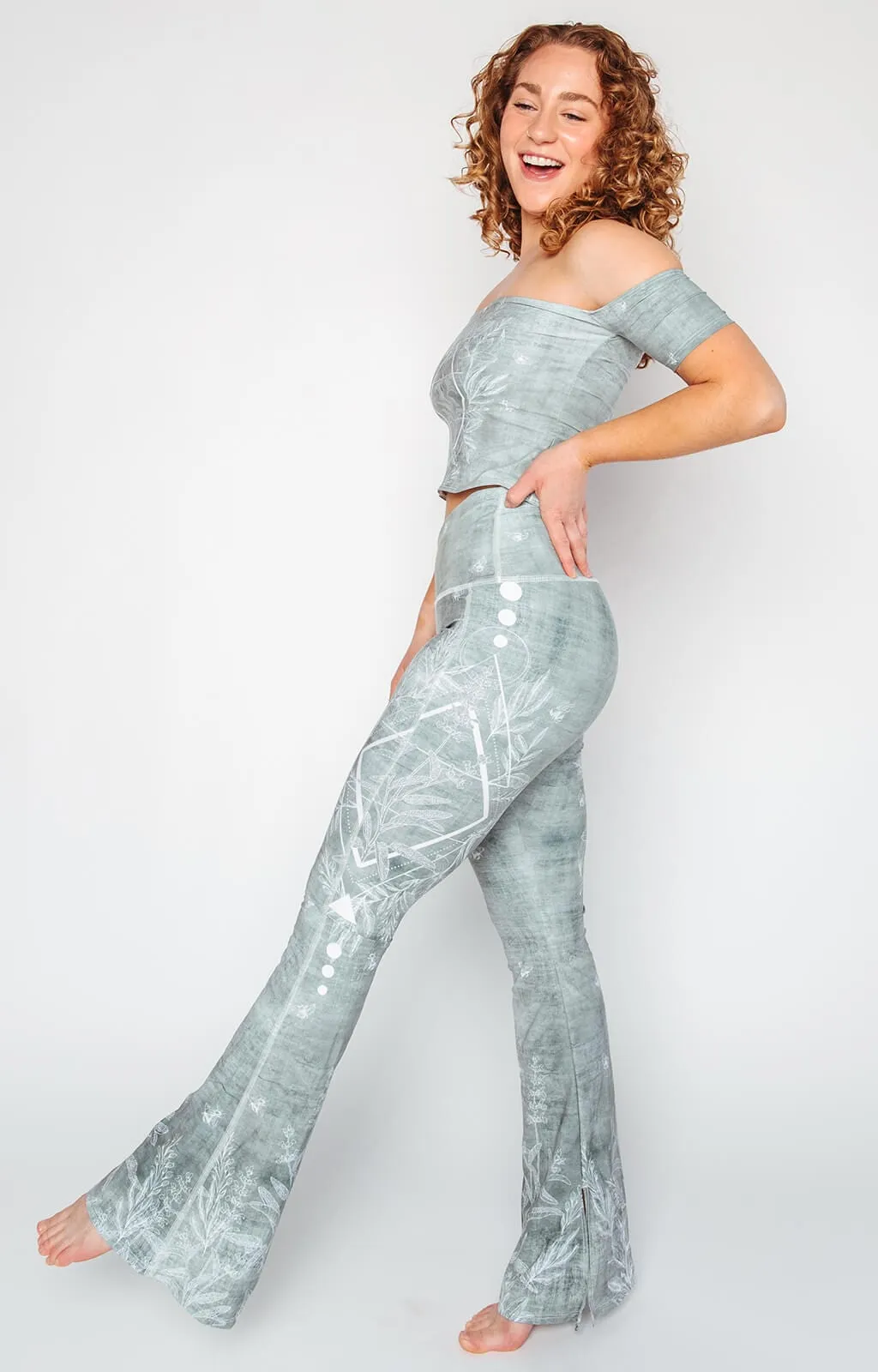 Split ‘N Flare Pant - Pure Sage