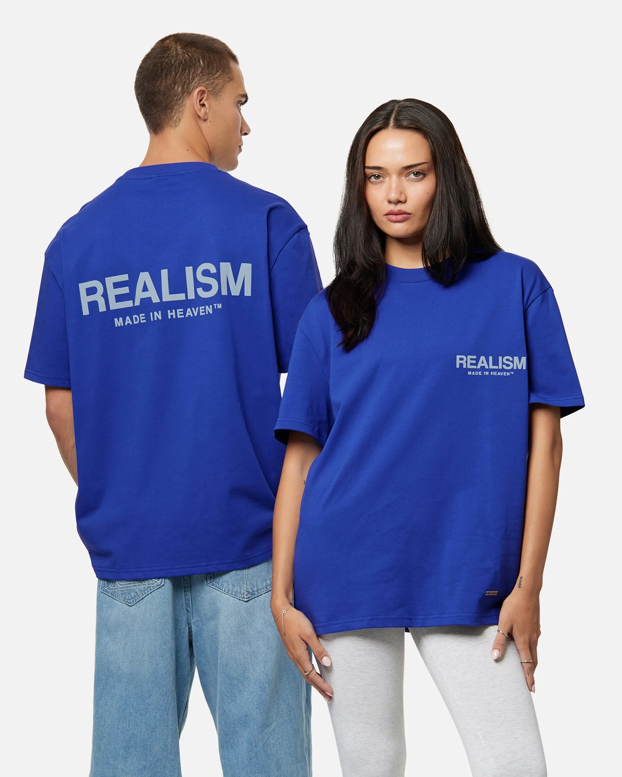SSS REALISM HEAVEN LOGO TEE ULTRAMARINE