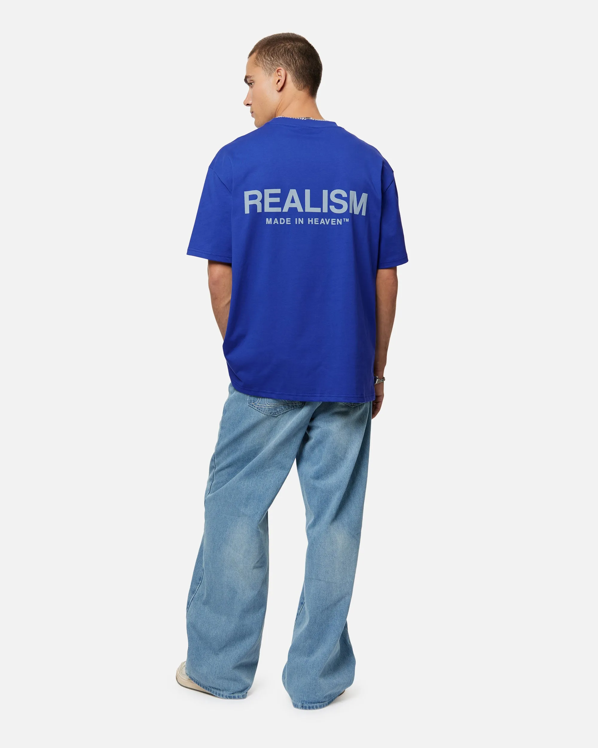 SSS REALISM HEAVEN LOGO TEE ULTRAMARINE